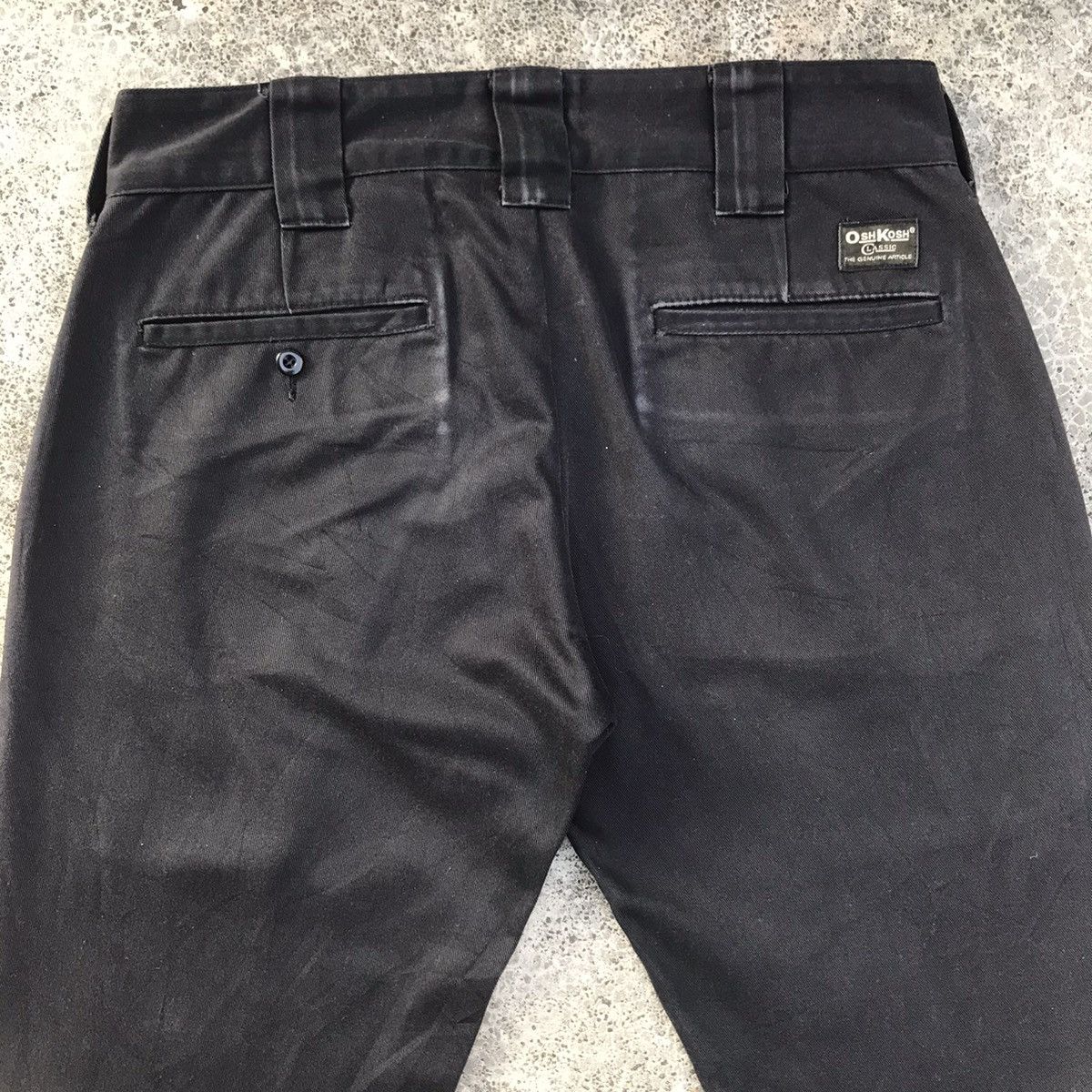 Japanese Brand Vintage OSHKOSH Classic 30x33 Trousers Black Pants Size US 30 / EU 46 - 13 Thumbnail