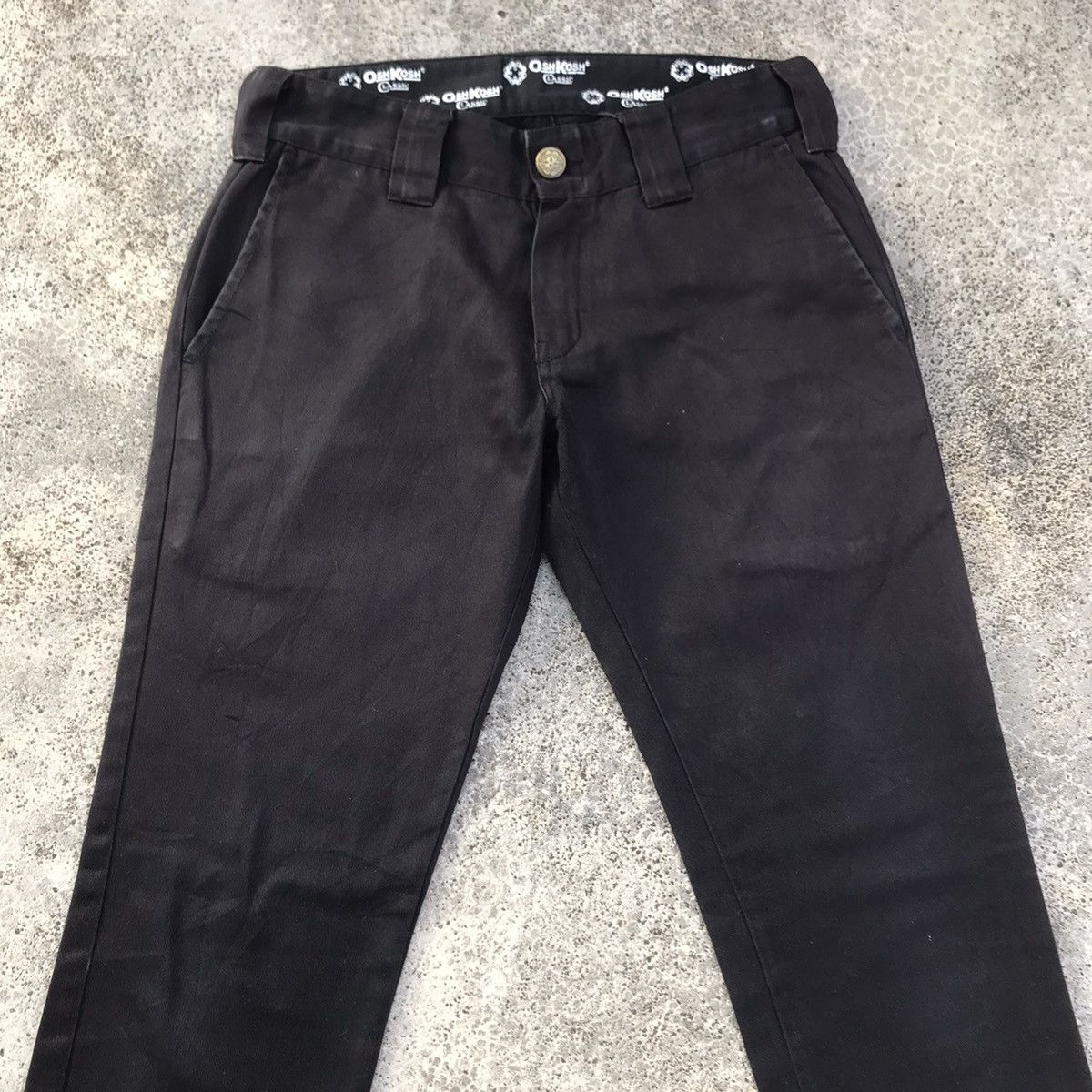 Japanese Brand Vintage OSHKOSH Classic 30x33 Trousers Black Pants Size US 30 / EU 46 - 2 Thumbnail