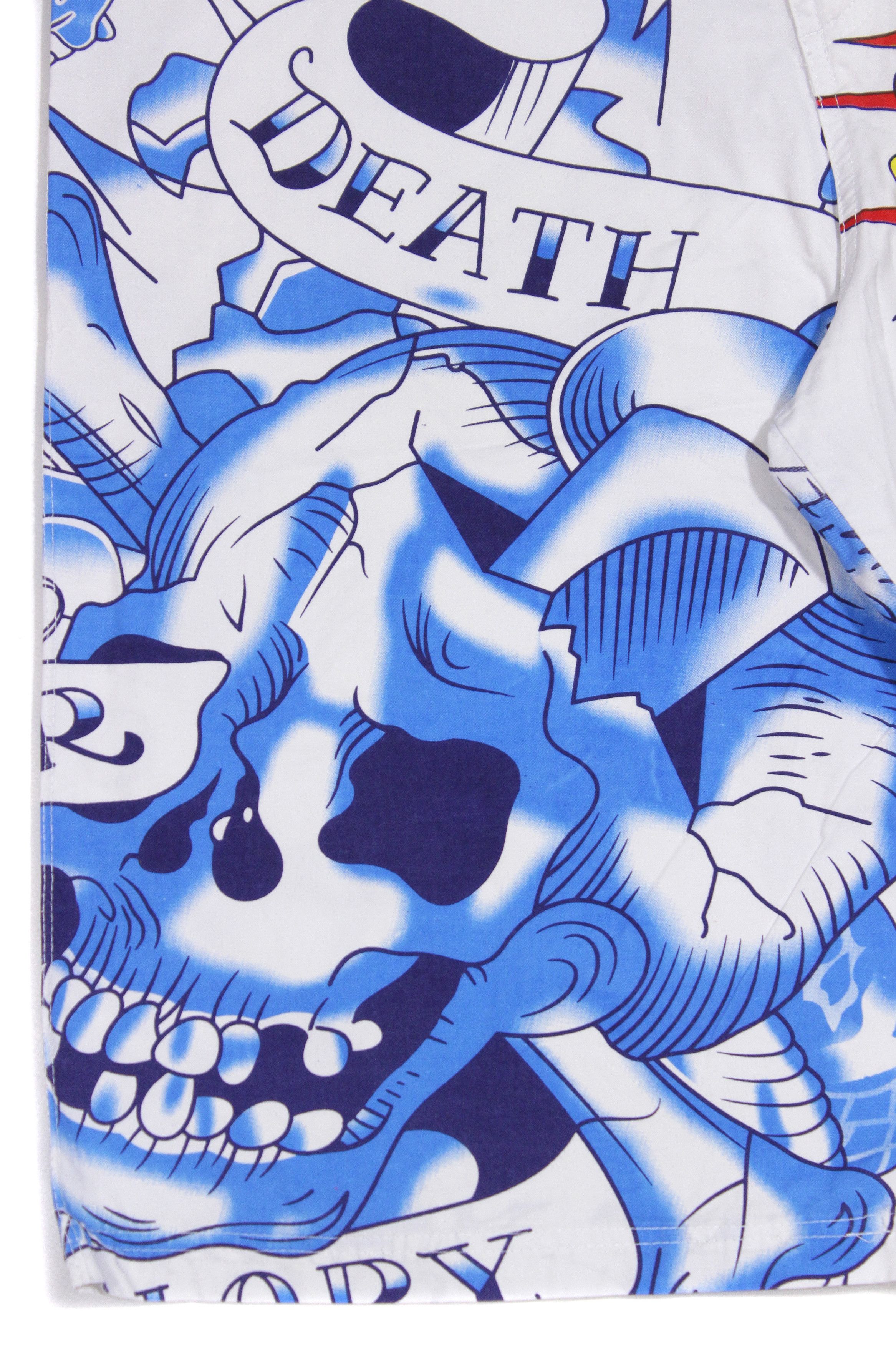 Christian Audigier Y2K Big Logo Skull Swim Shorts Vintage Size US 34 / EU 50 - 6 Thumbnail