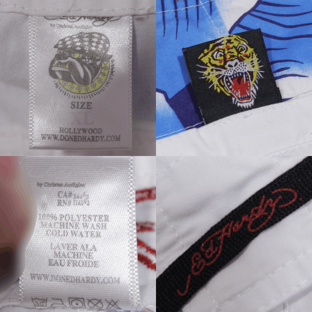 Christian Audigier Y2K Big Logo Skull Swim Shorts Vintage Size US 34 / EU 50 - 7 Thumbnail