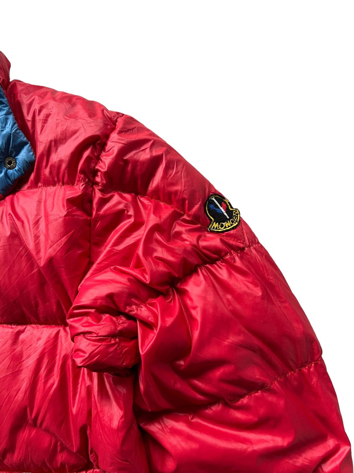 Moncler × Vintage Moncler Puffer Down Red Jacket Size US M / EU 48-50 / 2 - 5 Thumbnail