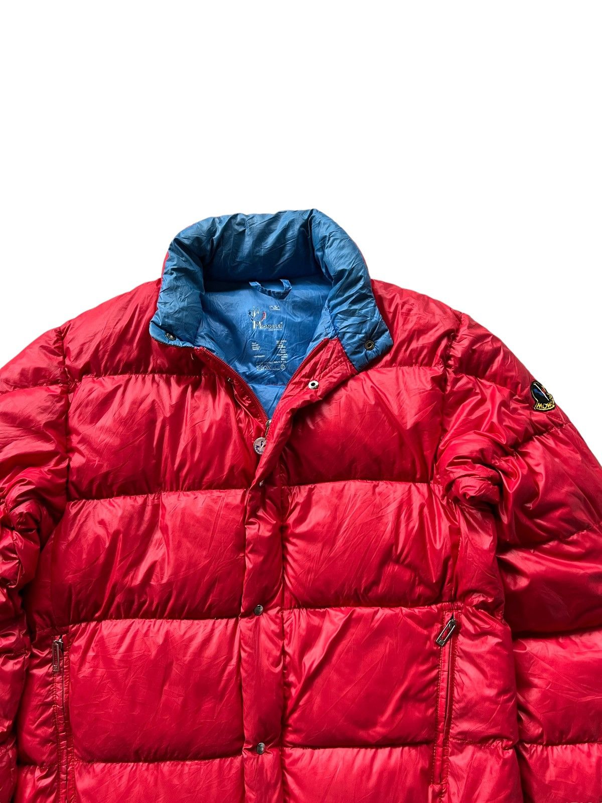 Moncler × Vintage Moncler Puffer Down Red Jacket Size US M / EU 48-50 / 2 - 4 Thumbnail