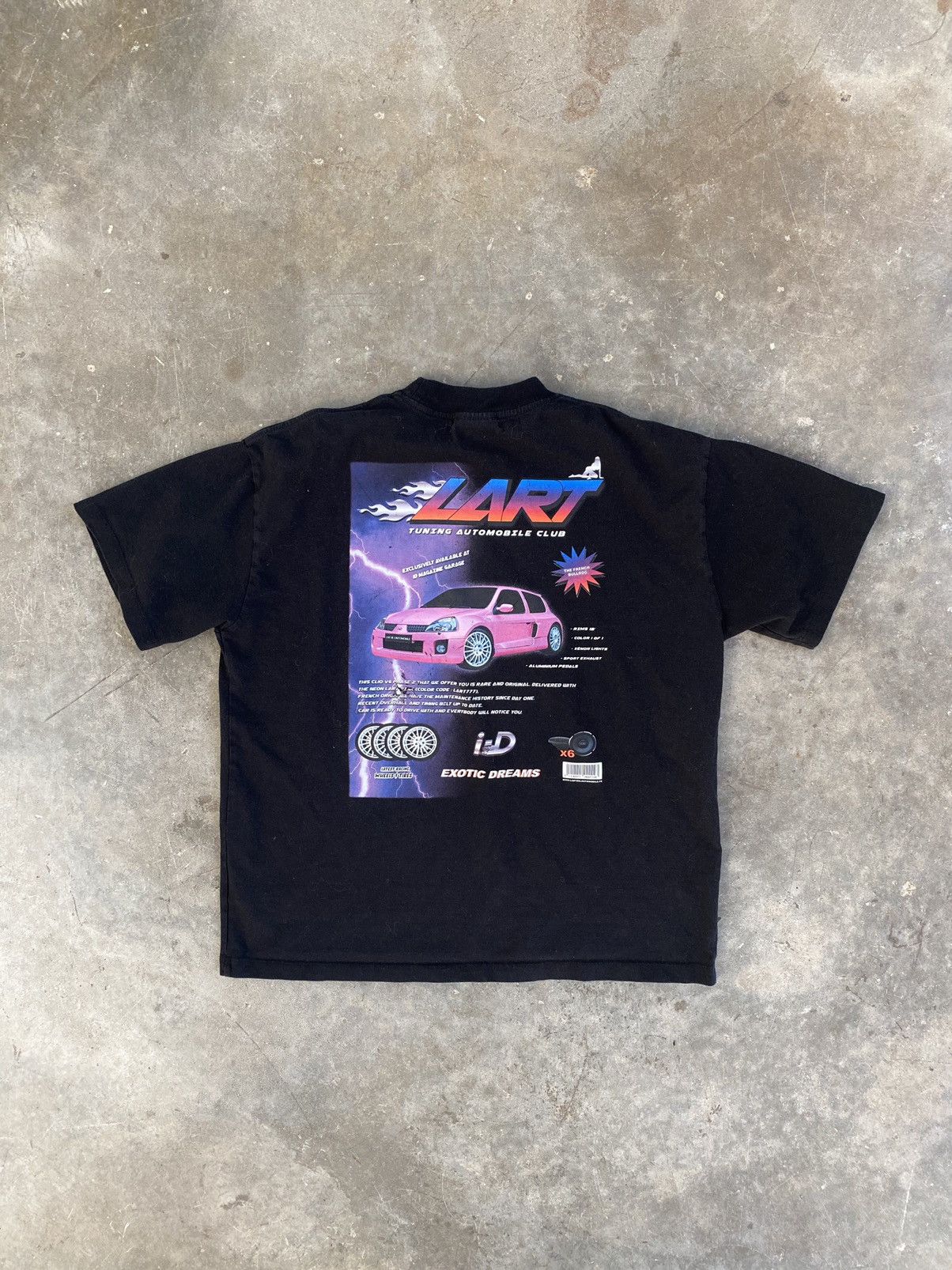 Kar Kar x I-D L’Art De L’Automobile Black Car Neck Tee Medium Size US M / EU 48-50 / 2 - 1 Thumbnail