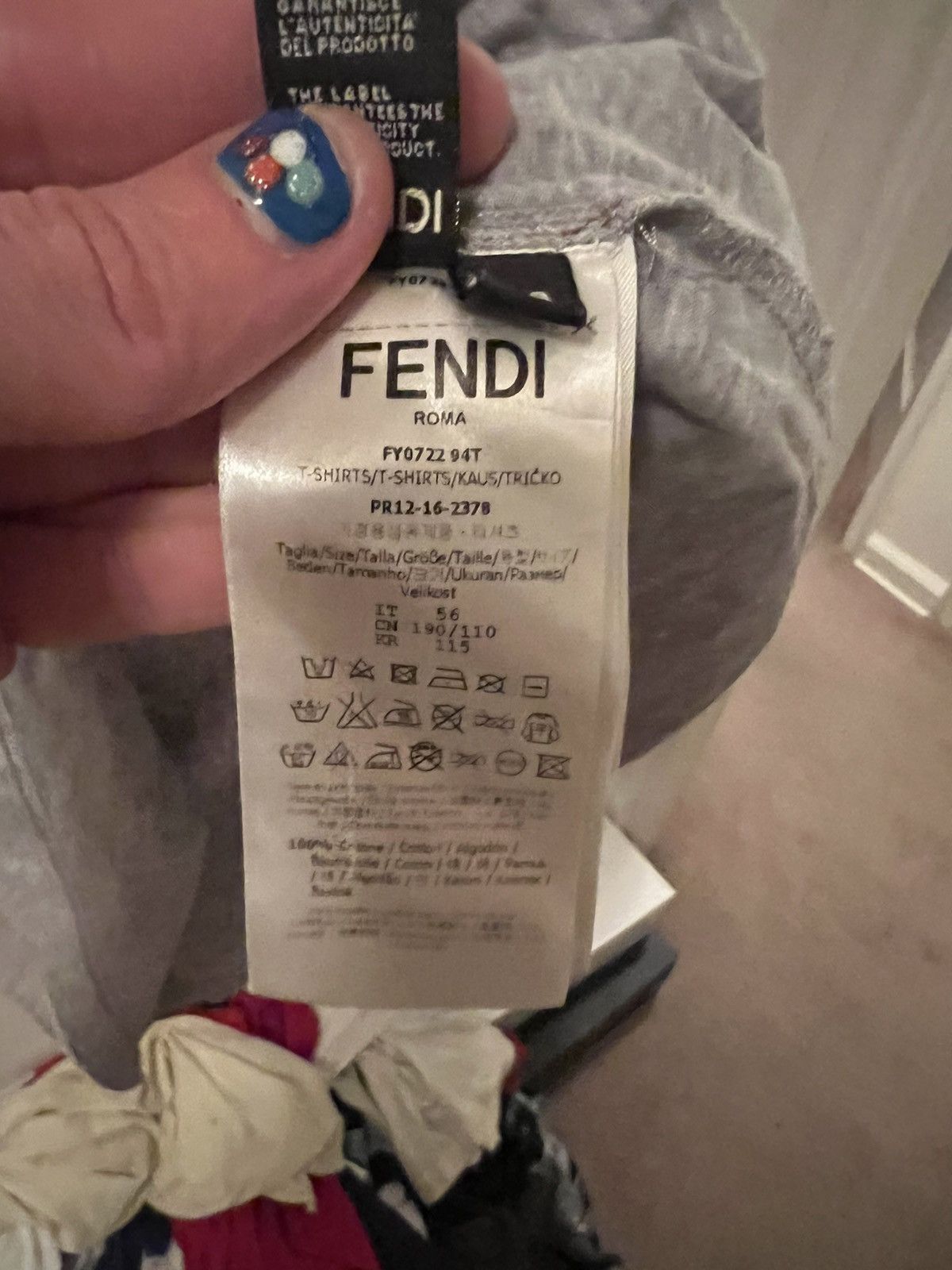 Fendi Fendi monster eyes t-shirt Size US XL / EU 56 / 4 - 7 Thumbnail