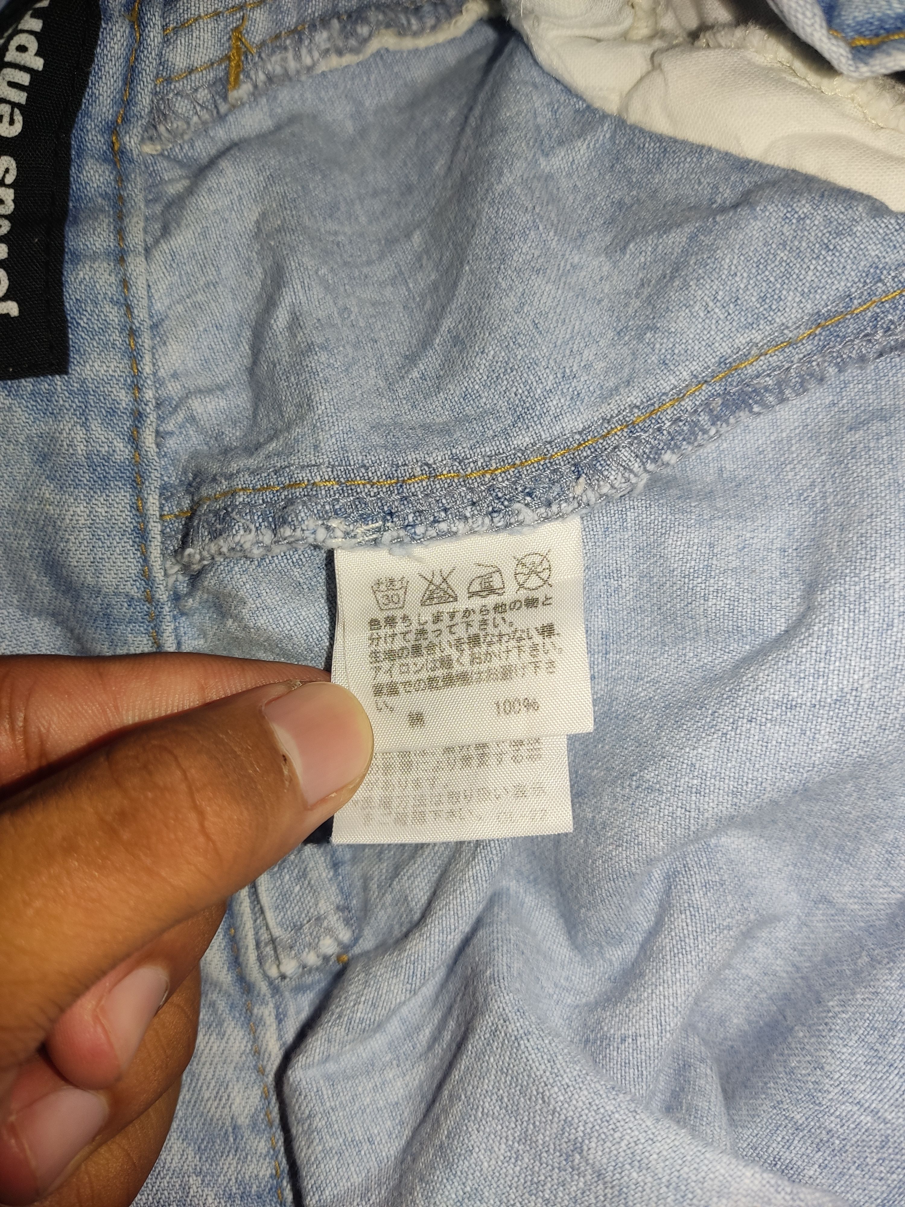 Issey Miyake Mercibeaucoup jevous enprie denim jeans