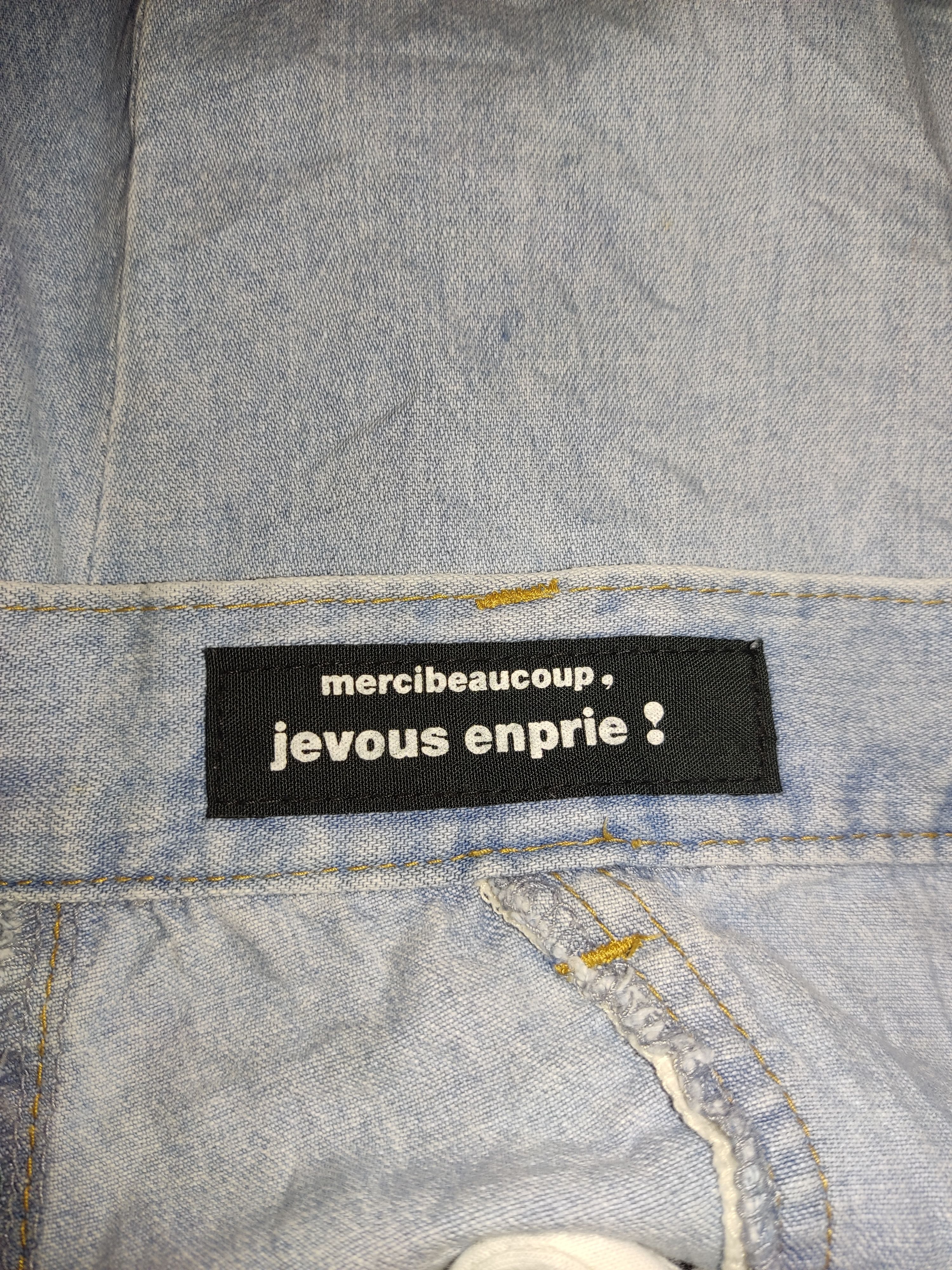 Issey Miyake Mercibeaucoup jevous enprie denim jeans