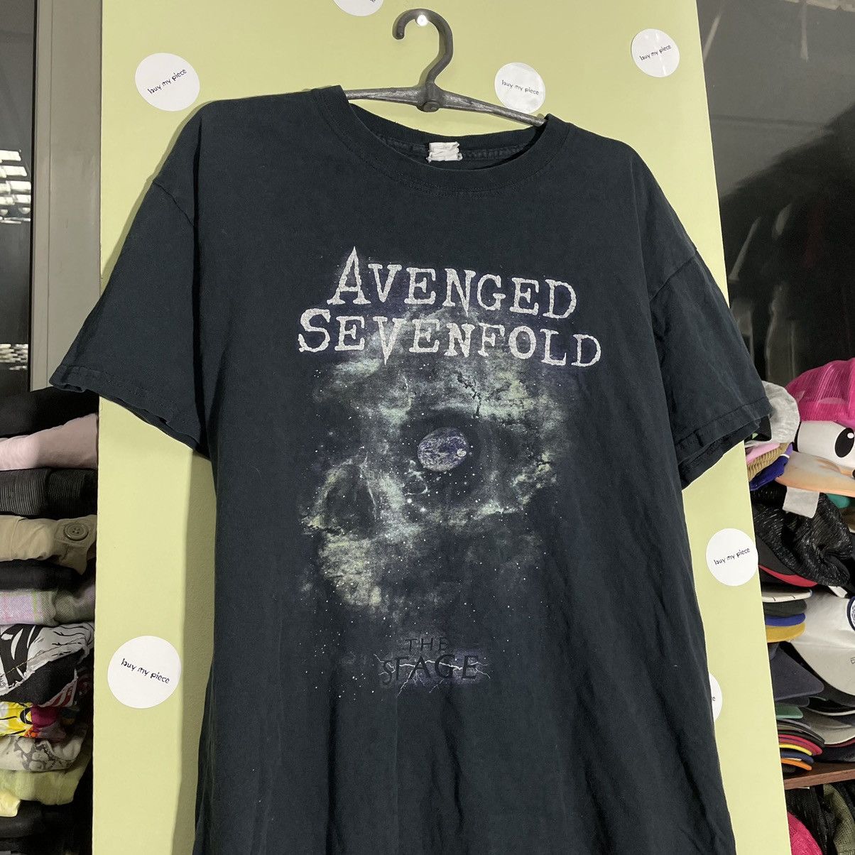 Vintage Vintage Y2K Avenged Sevenfold Band Graphic Tee Faded Black L Size US L / EU 52-54 / 3 - 4 Thumbnail