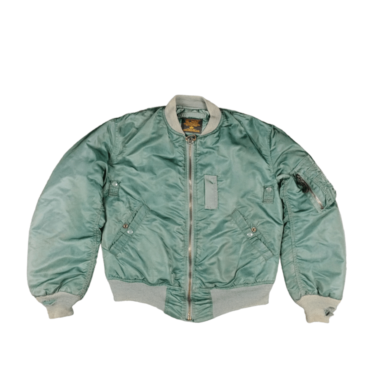 image of Vintage Ma-1 Alpha Industries Distressed Bomber Jacket in Green, Men's (Size Small)