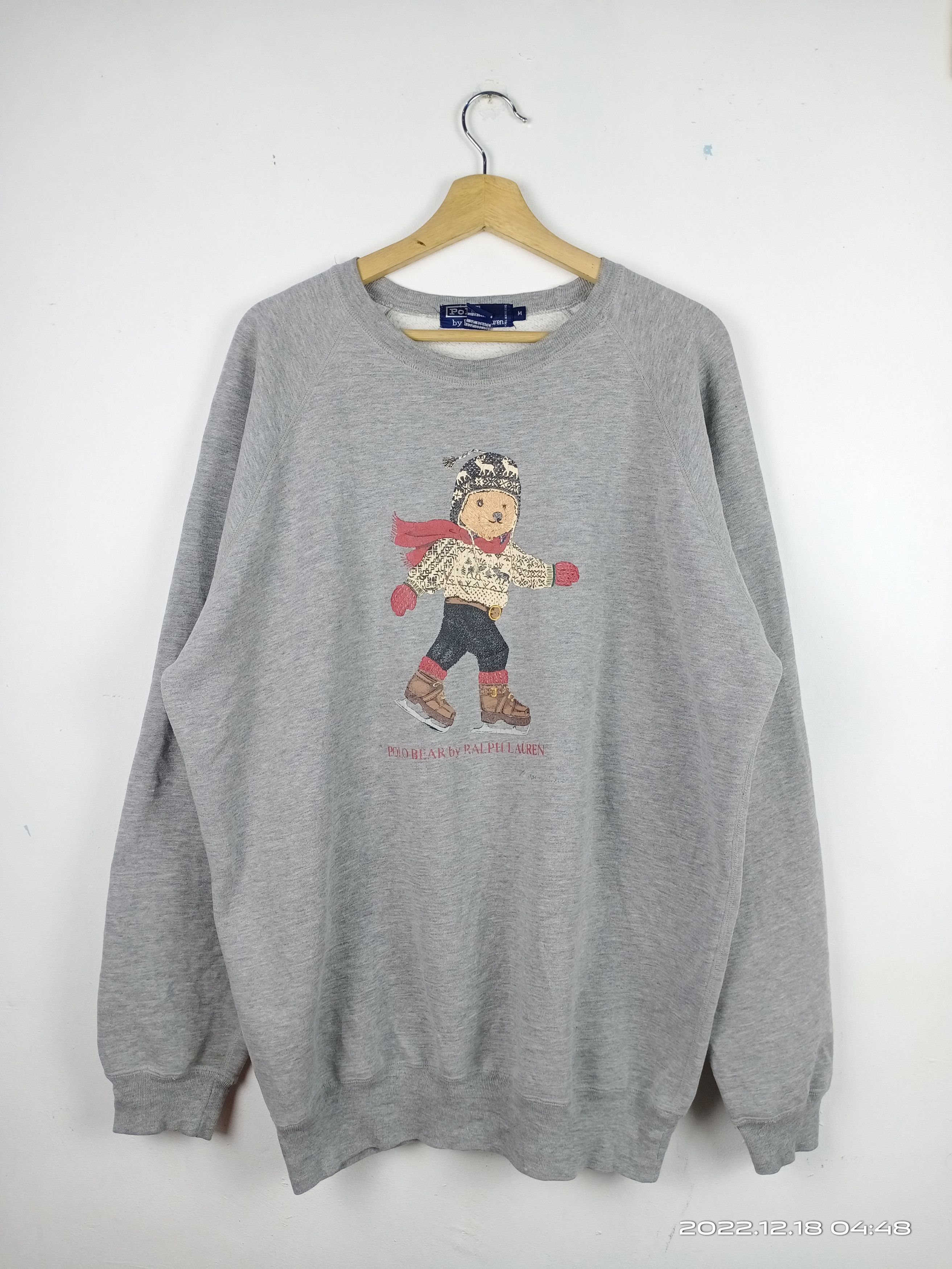 RALPH LAUREN - Vintage Crewneck Sweatshirt with Red Polo Bear – TRYME Shop