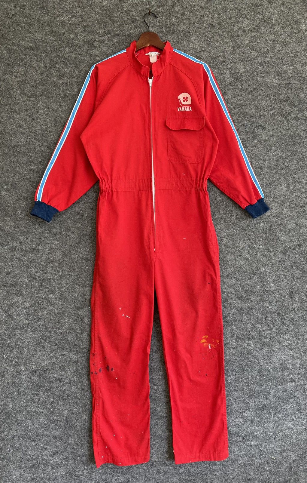 Japanese Brand VINTAGE YAMAHA COVERALLS Size US M / EU 48-50 / 2 - 4 Thumbnail