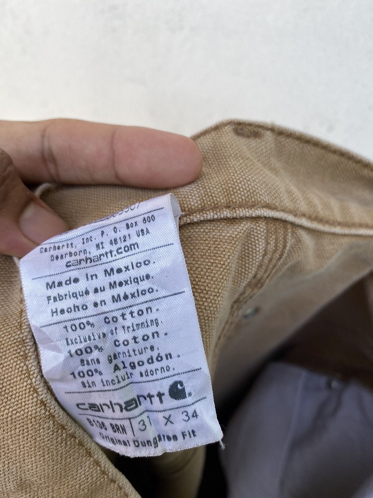 Carhartt × Vintage Vintage Carhartt Double knee canvas carpenter size 32 Size US 32 / EU 48 - 13 Thumbnail