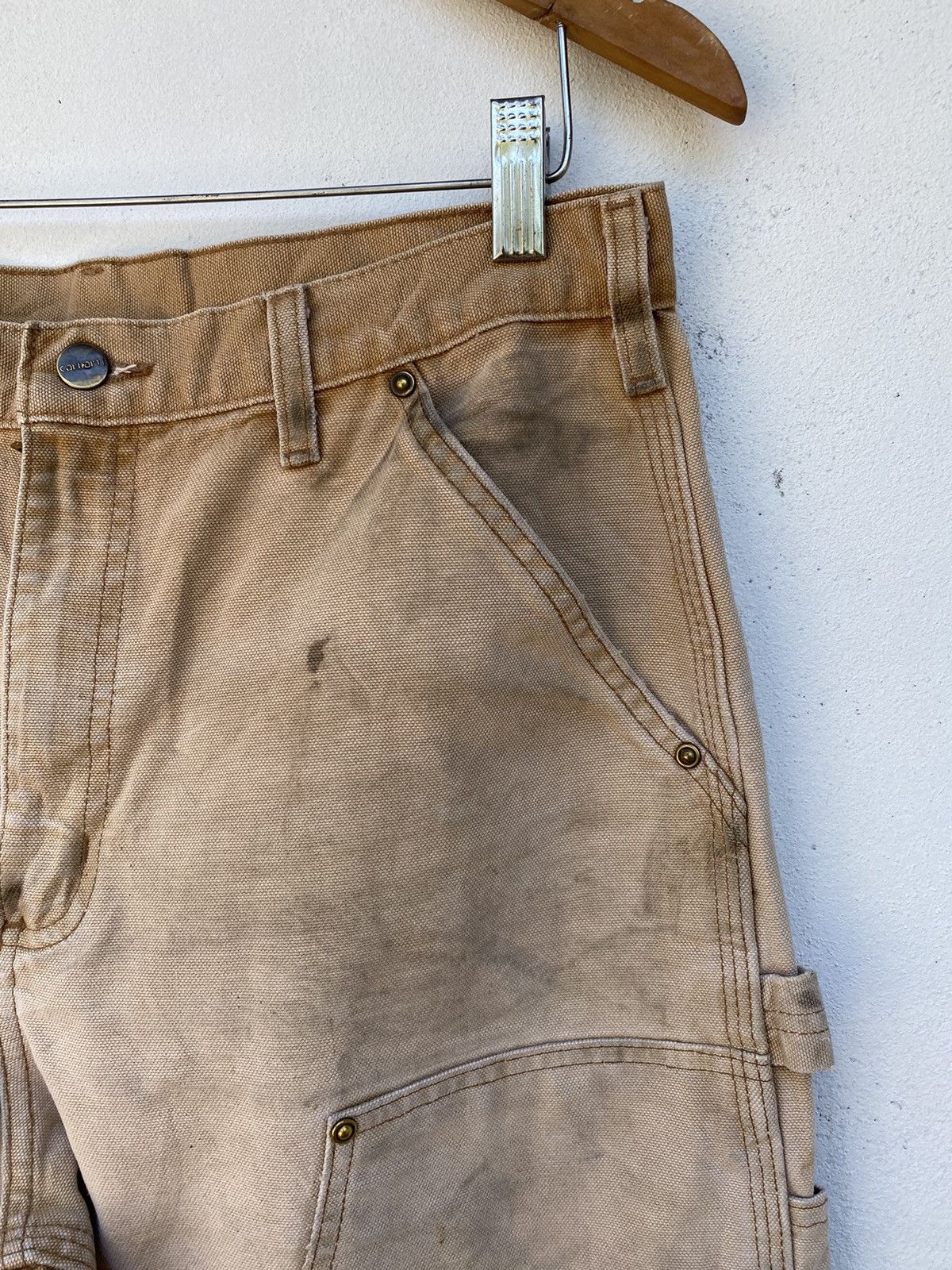 Carhartt × Vintage Vintage Carhartt Double knee canvas carpenter size 32 Size US 32 / EU 48 - 4 Thumbnail
