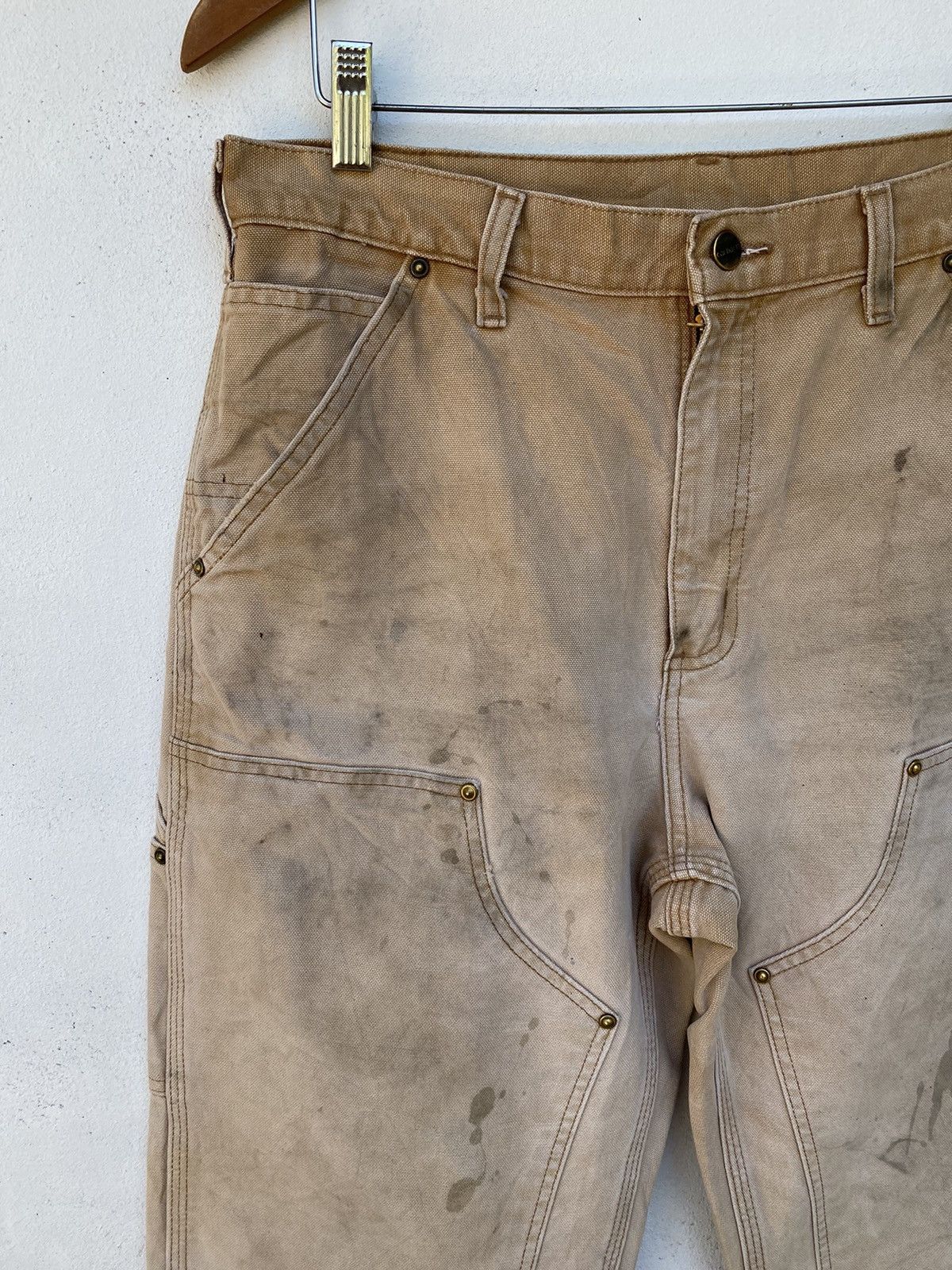 Carhartt × Vintage Vintage Carhartt Double knee canvas carpenter size 32 Size US 32 / EU 48 - 6 Thumbnail