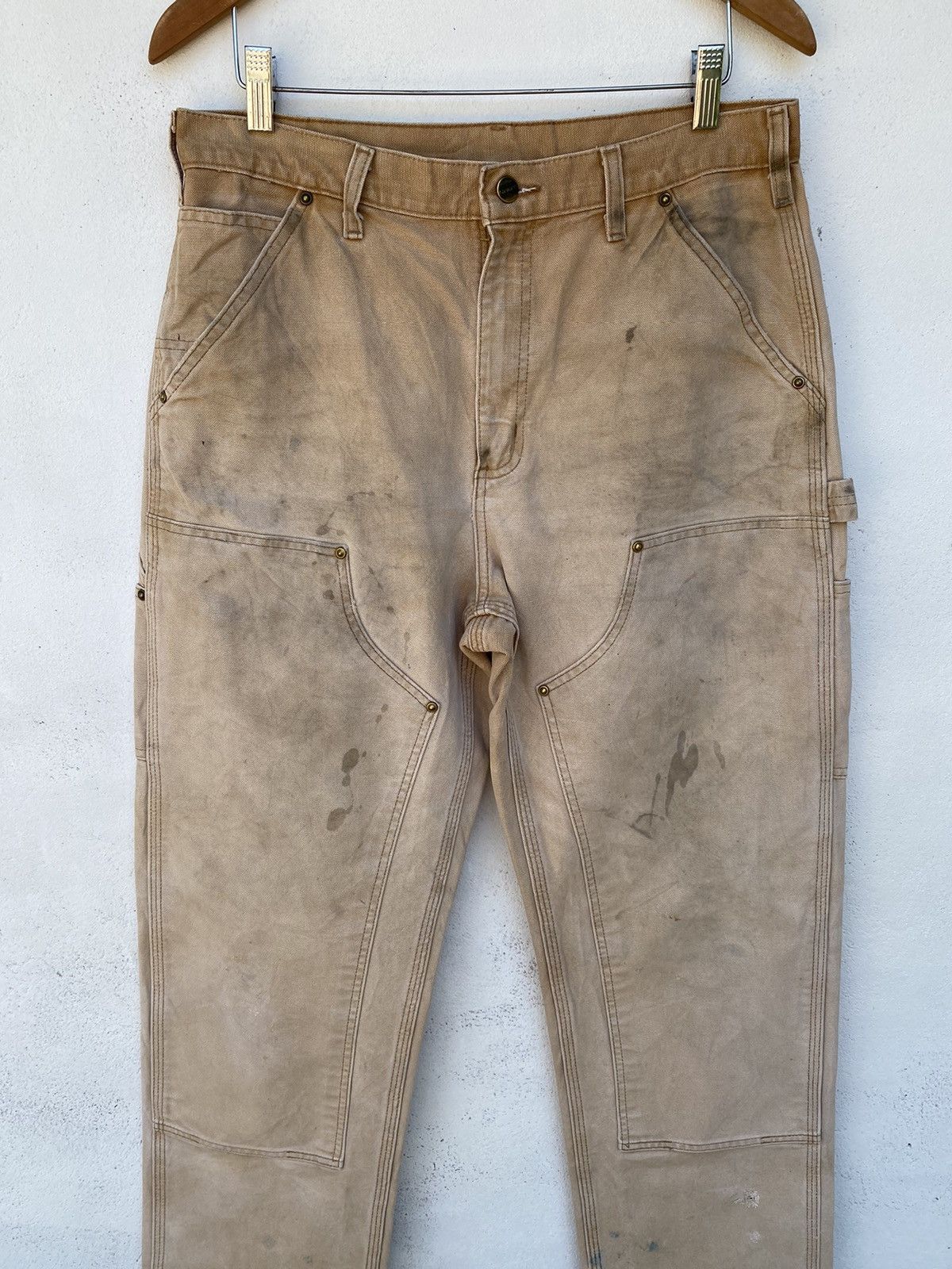 Carhartt × Vintage Vintage Carhartt Double knee canvas carpenter size 32 Size US 32 / EU 48 - 7 Thumbnail