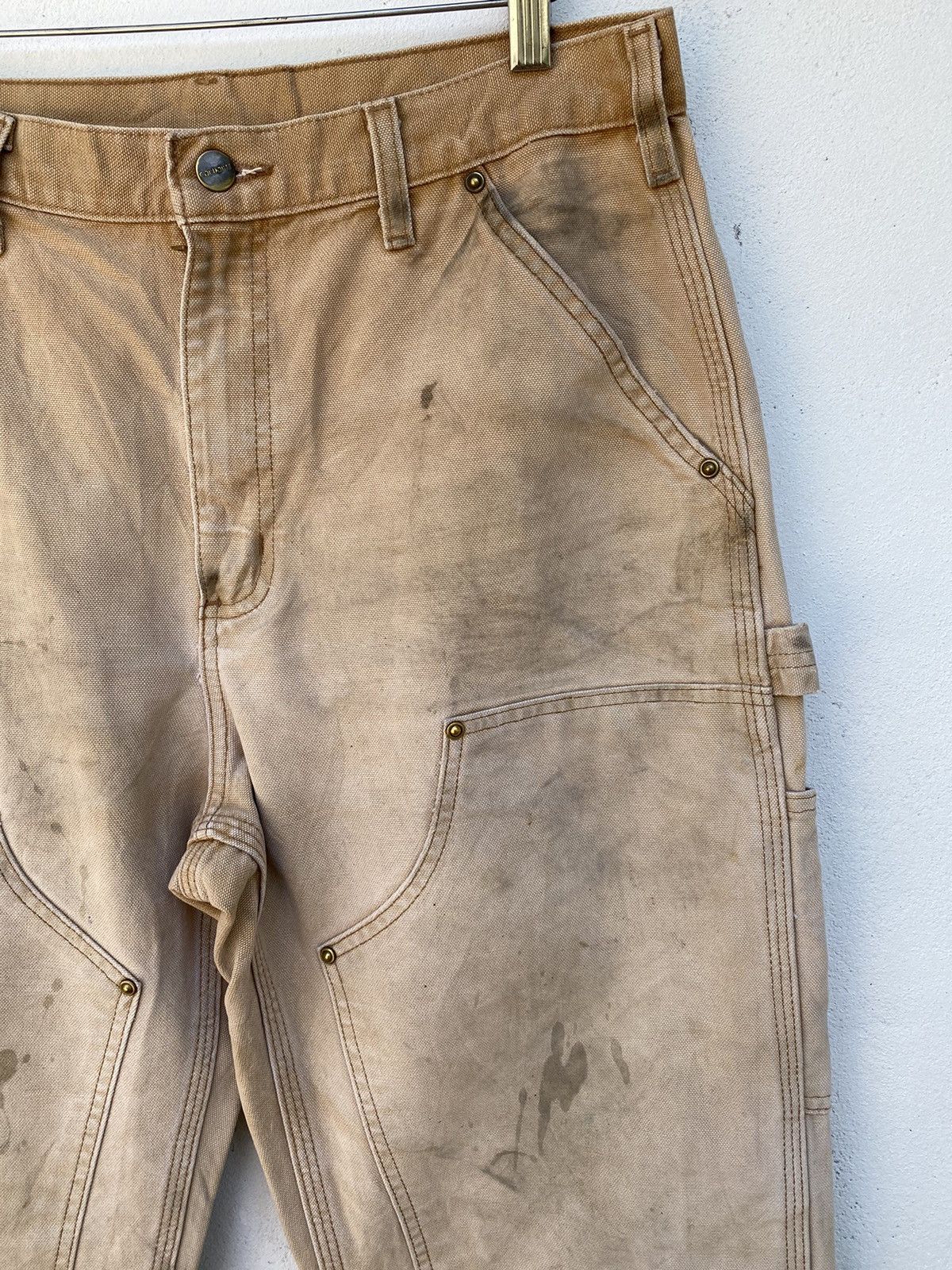 Carhartt × Vintage Vintage Carhartt Double knee canvas carpenter size 32 Size US 32 / EU 48 - 8 Thumbnail