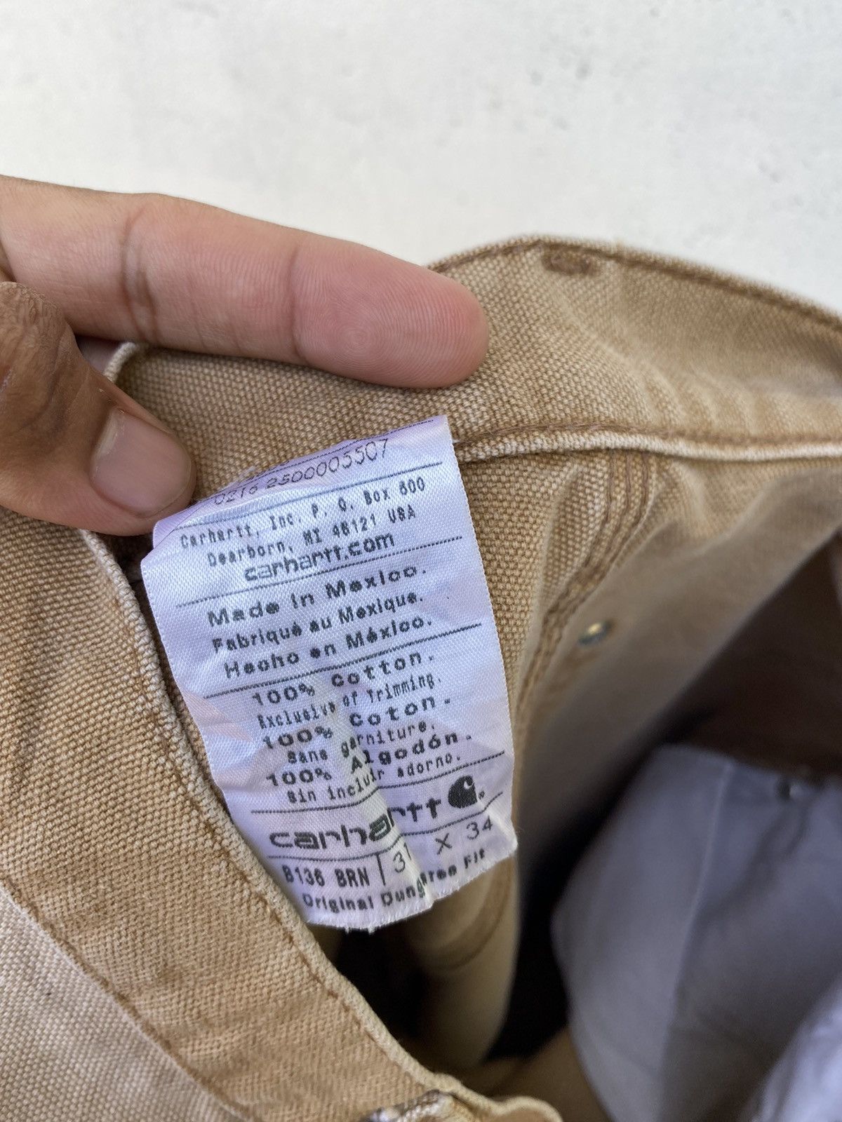 Carhartt × Vintage Vintage Carhartt Double knee canvas carpenter size 32 Size US 32 / EU 48 - 12 Thumbnail