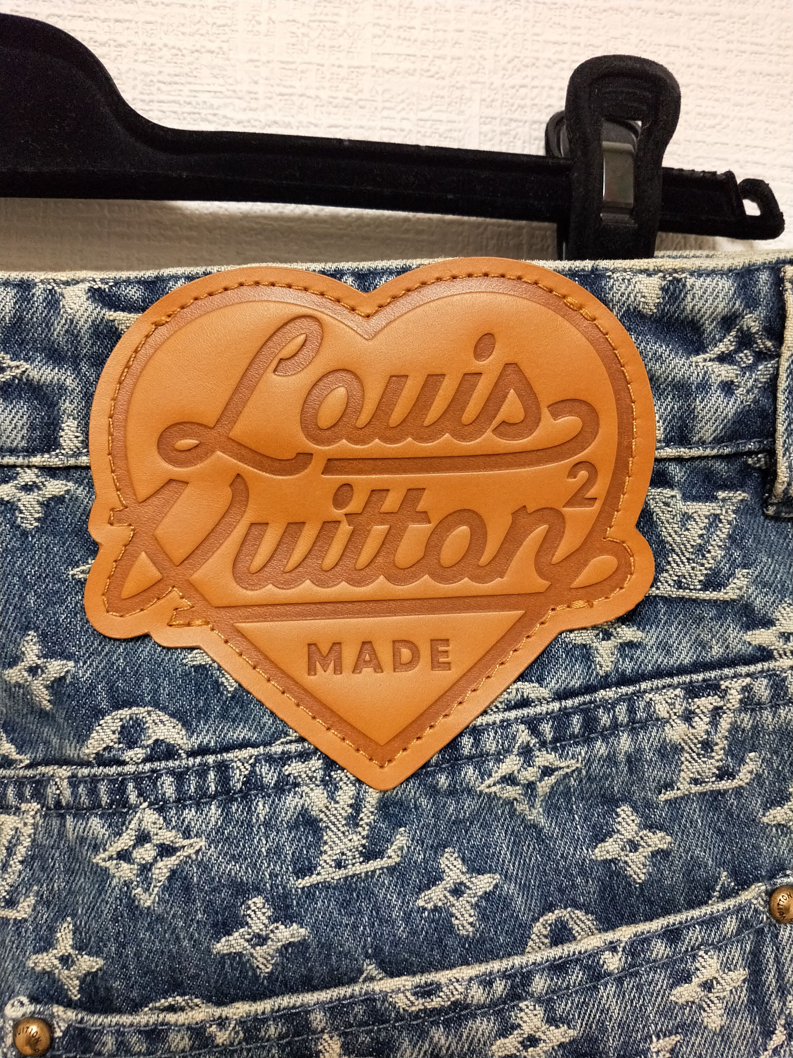 Louis Vuitton 'Human Made' Monogram Patchwork Denim Pants Size US 30 / EU 46 - 5 Thumbnail