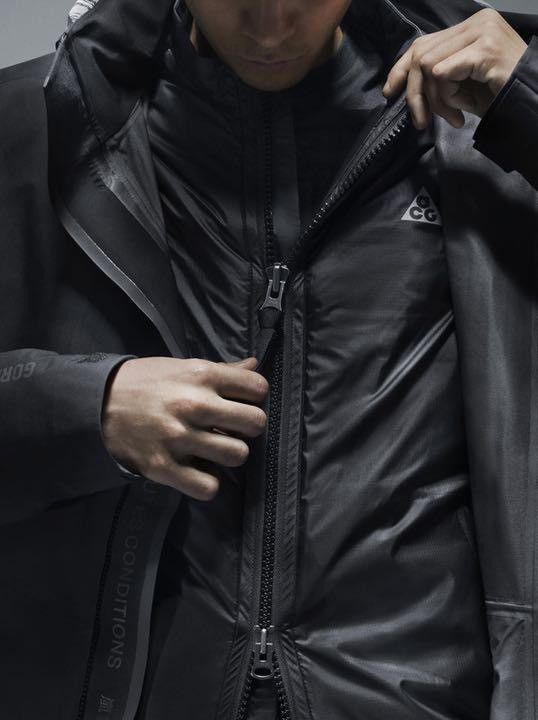 image of Errolson Hugh x Nikelab Acg 2 In 1 System Jacket in Black, Men's (Size XL)