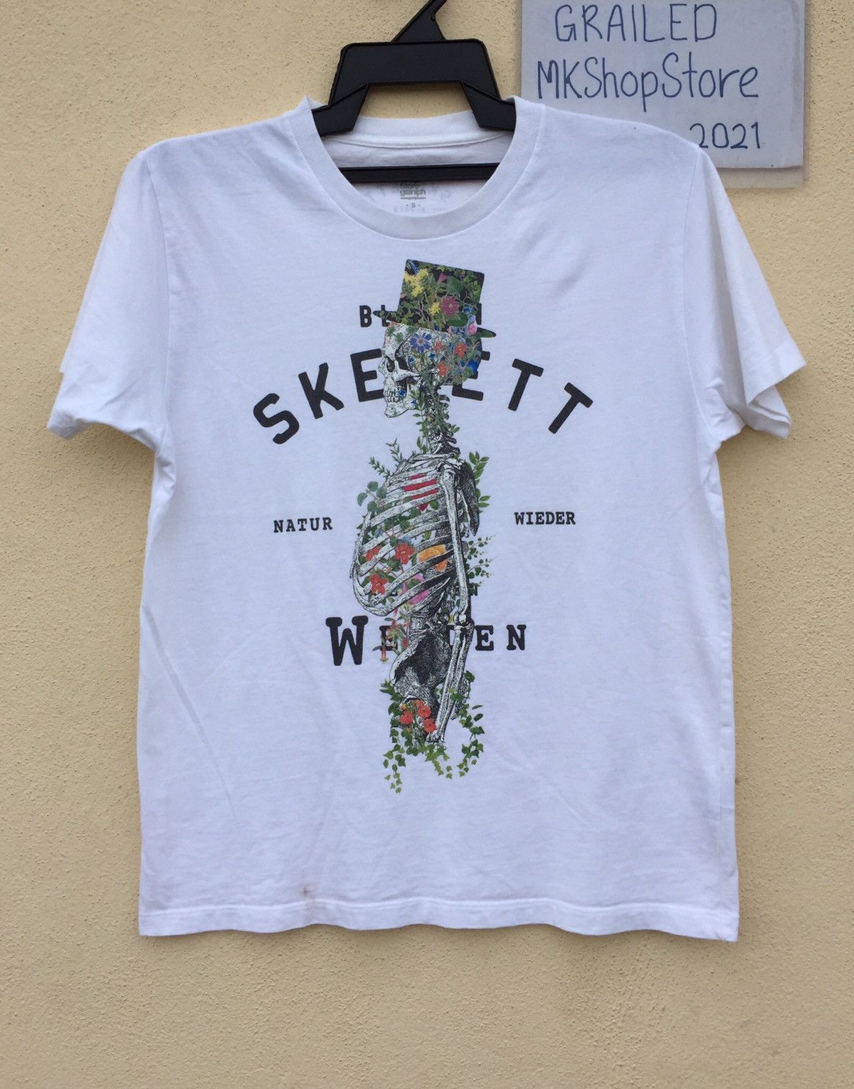 Band Tees × Japanese Brand Very Rare Design Tshirt Japanese Art Skelett Size US XS / EU 42 / 0 - 5 Thumbnail