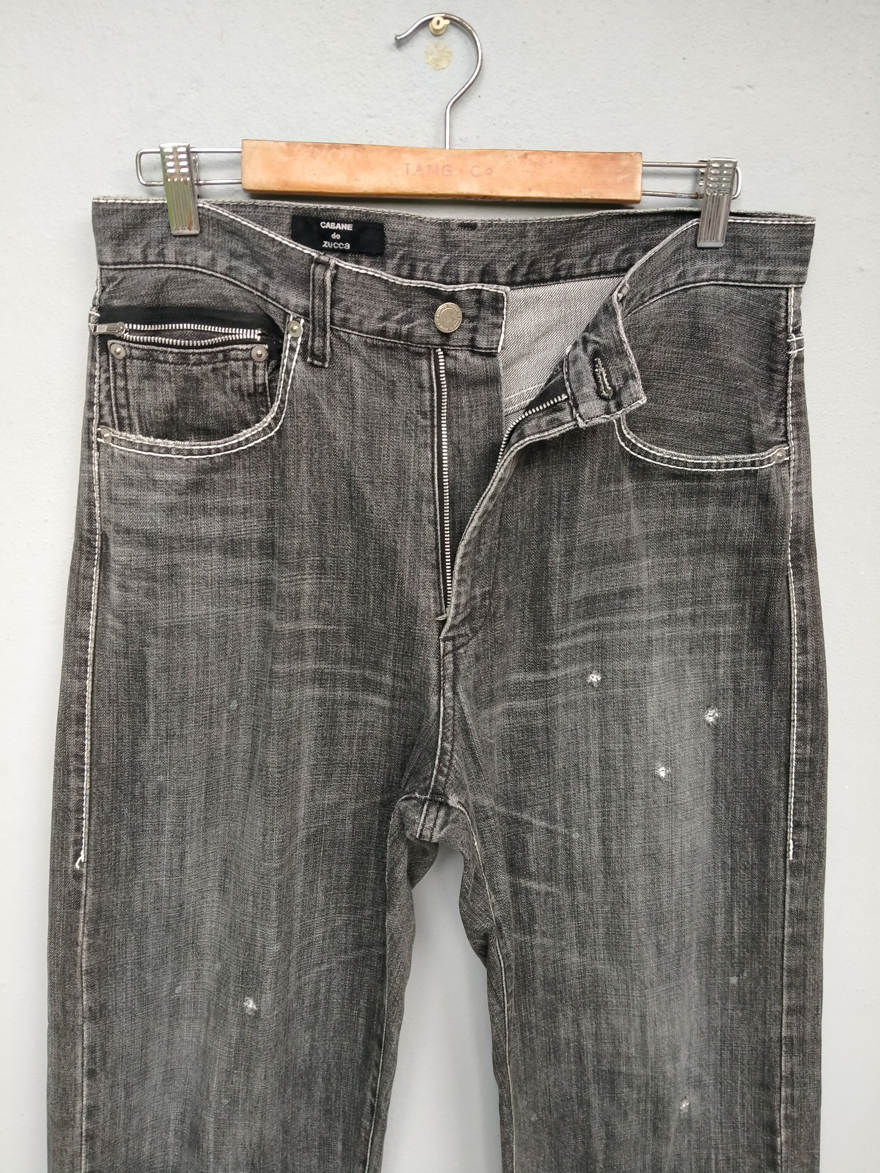 CABANE de ZUCCa Vintage Cabane de Zucca Distressed Denim Jeans Size US 32 / EU 48 - 3 Thumbnail