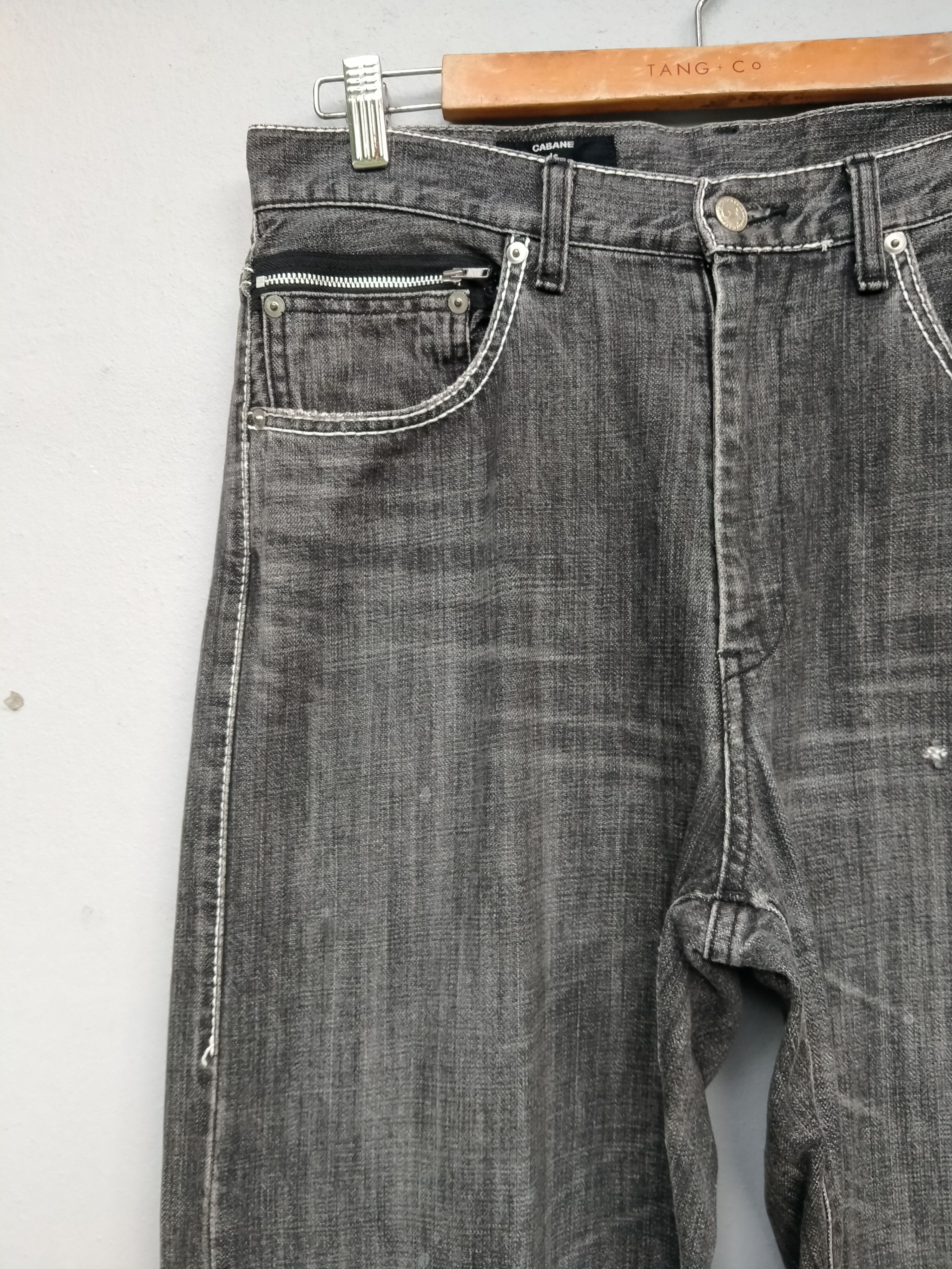 CABANE de ZUCCa Vintage Cabane de Zucca Distressed Denim Jeans Size US 32 / EU 48 - 6 Thumbnail