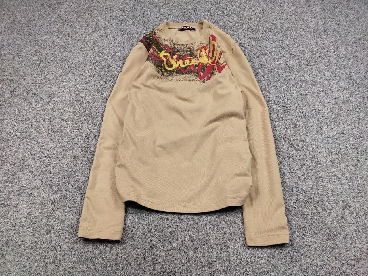 O'Neill Vintage 90's O'neill Logo Beige Light Long Sleeve Sweatshirt Size US M / EU 48-50 / 2 - 2 Thumbnail