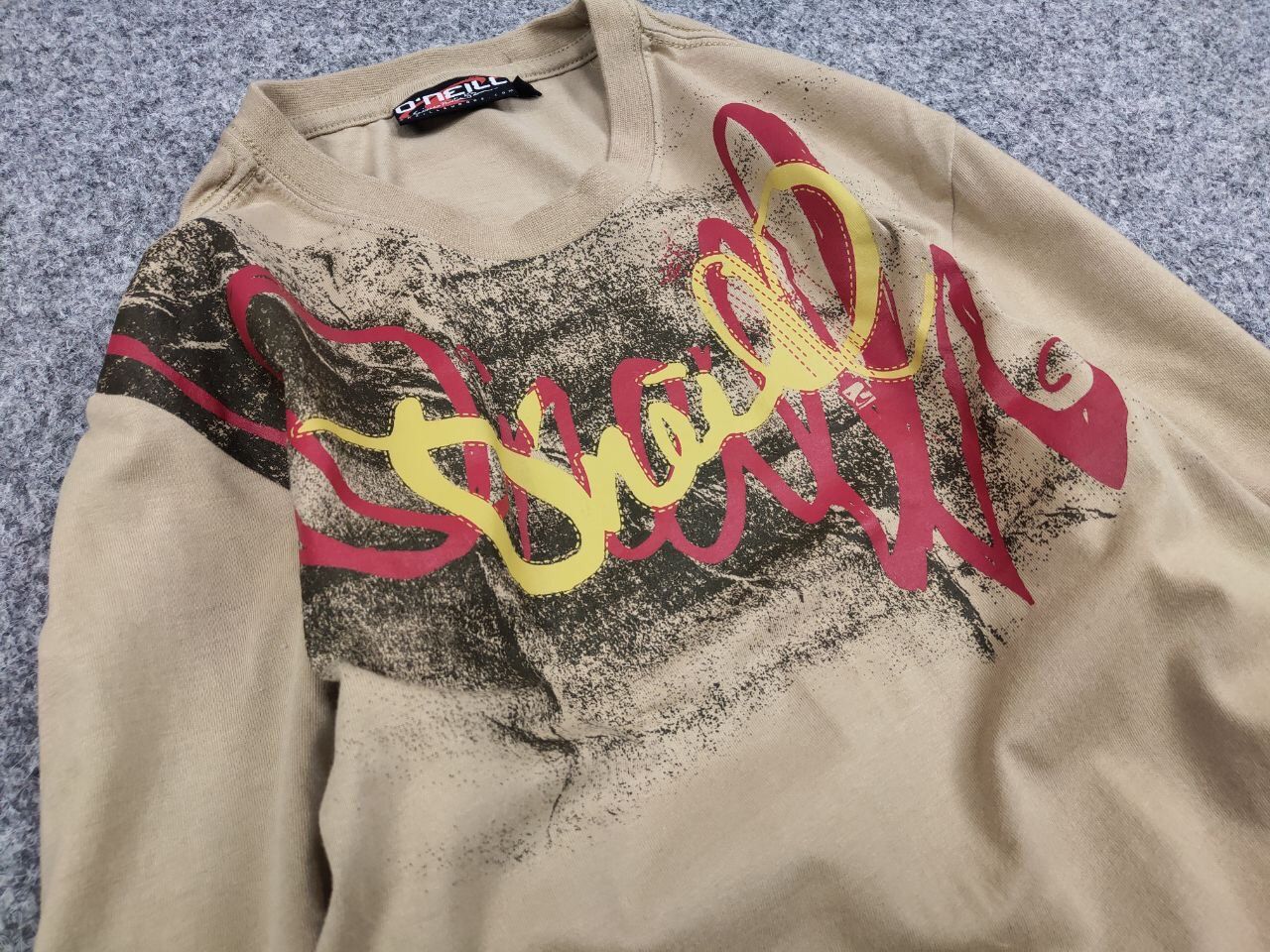 O'Neill Vintage 90's O'neill Logo Beige Light Long Sleeve Sweatshirt Size US M / EU 48-50 / 2 - 8 Thumbnail