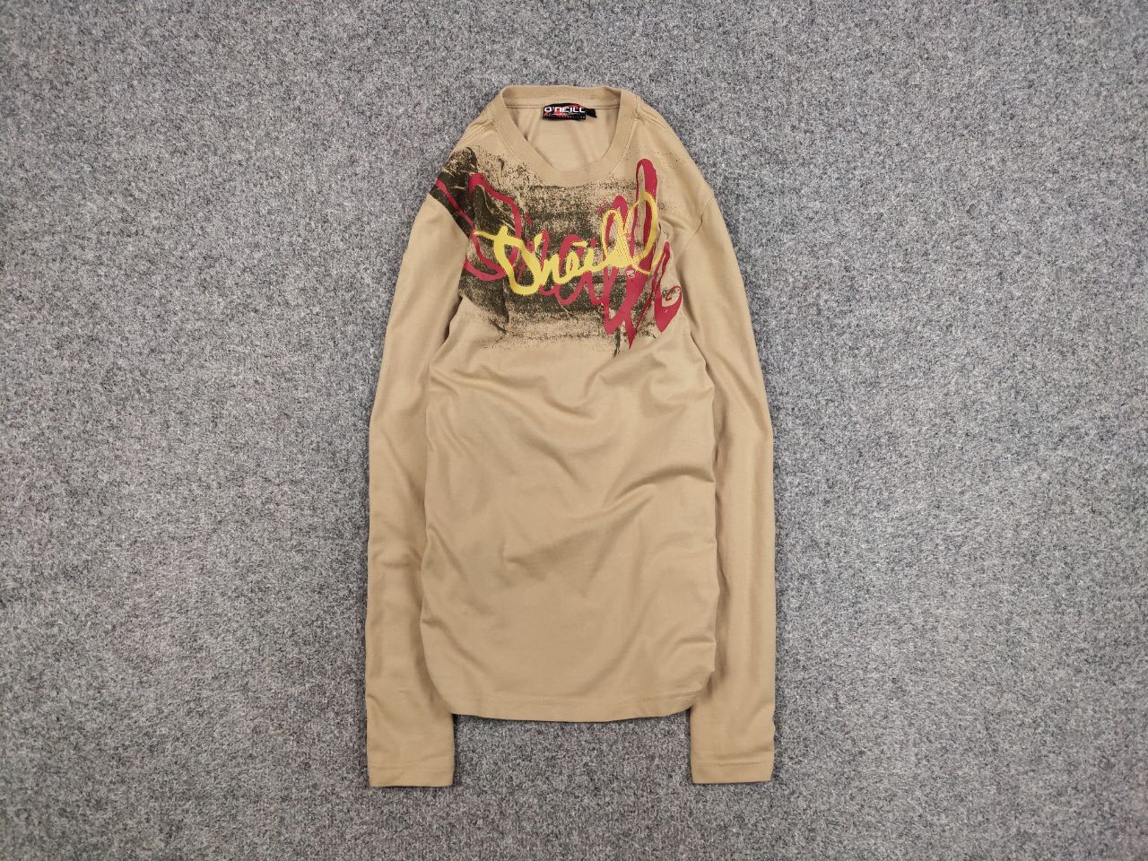 O'Neill Vintage 90's O'neill Logo Beige Light Long Sleeve Sweatshirt Size US M / EU 48-50 / 2 - 1 Thumbnail