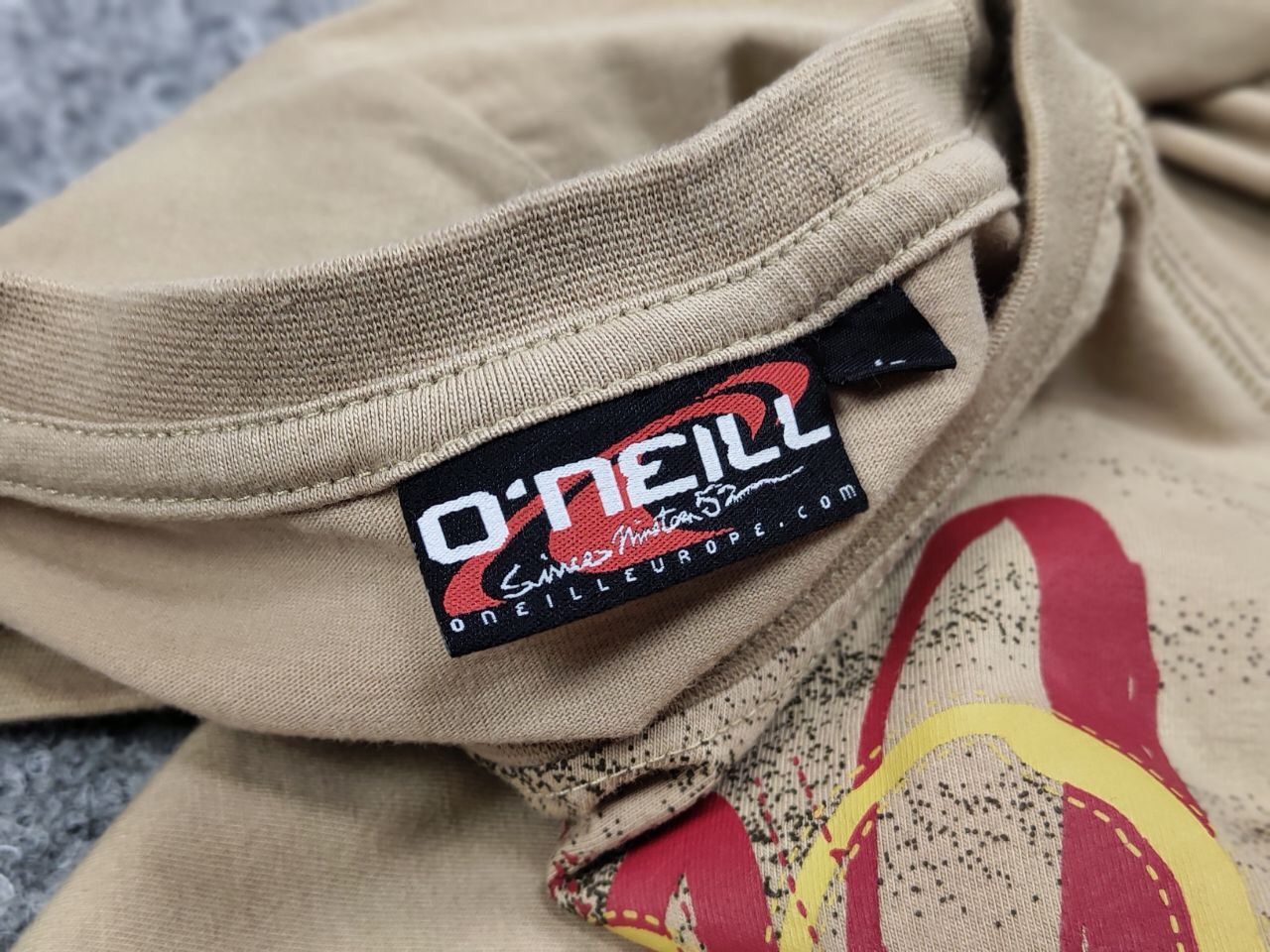 O'Neill Vintage 90's O'neill Logo Beige Light Long Sleeve Sweatshirt Size US M / EU 48-50 / 2 - 13 Thumbnail