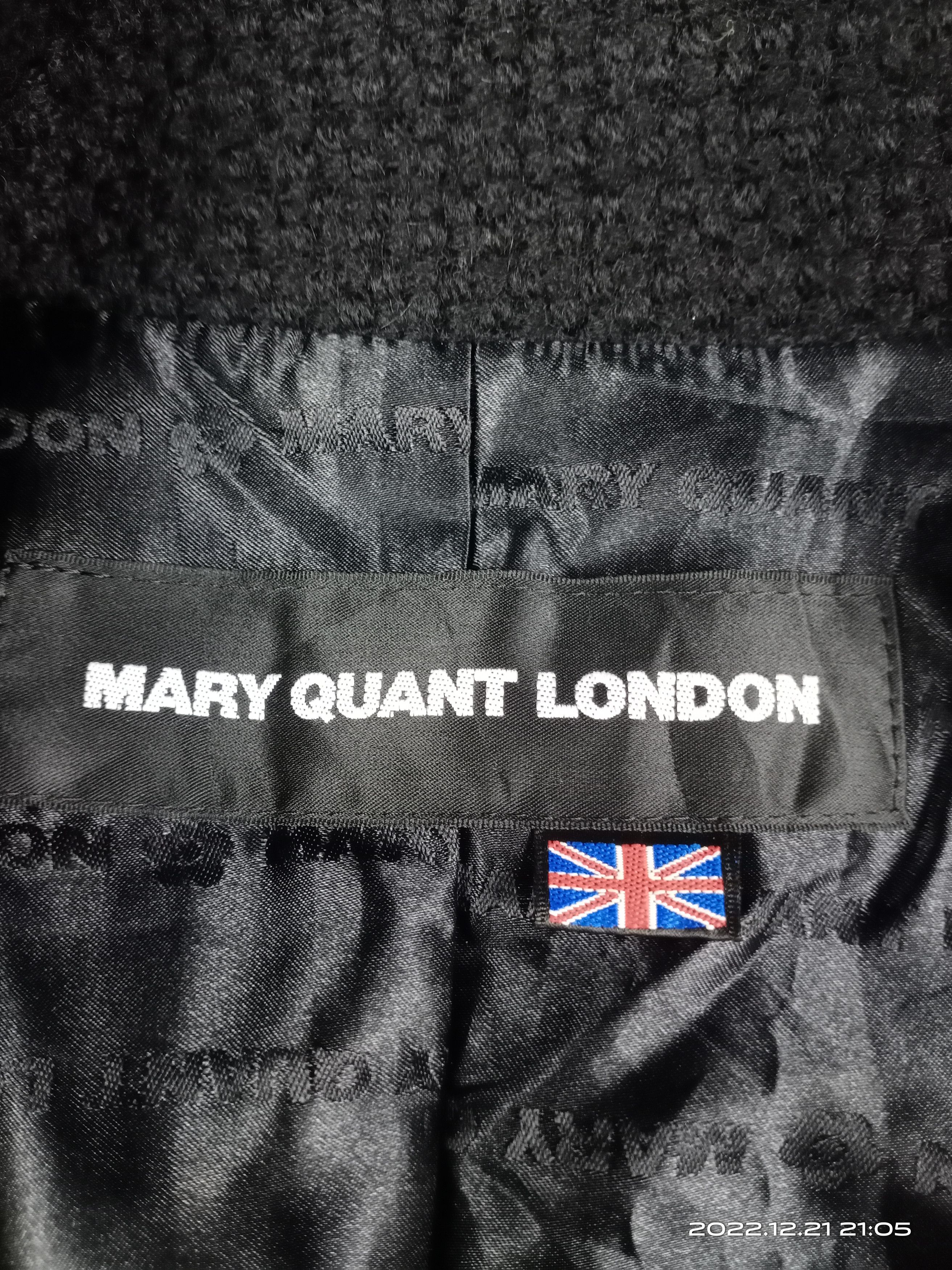 Japanese Brand 💥RARE💥Mary Quant London Wool Long Coat Jacket Size M / US 6-8 / IT 42-44 - 8 Thumbnail