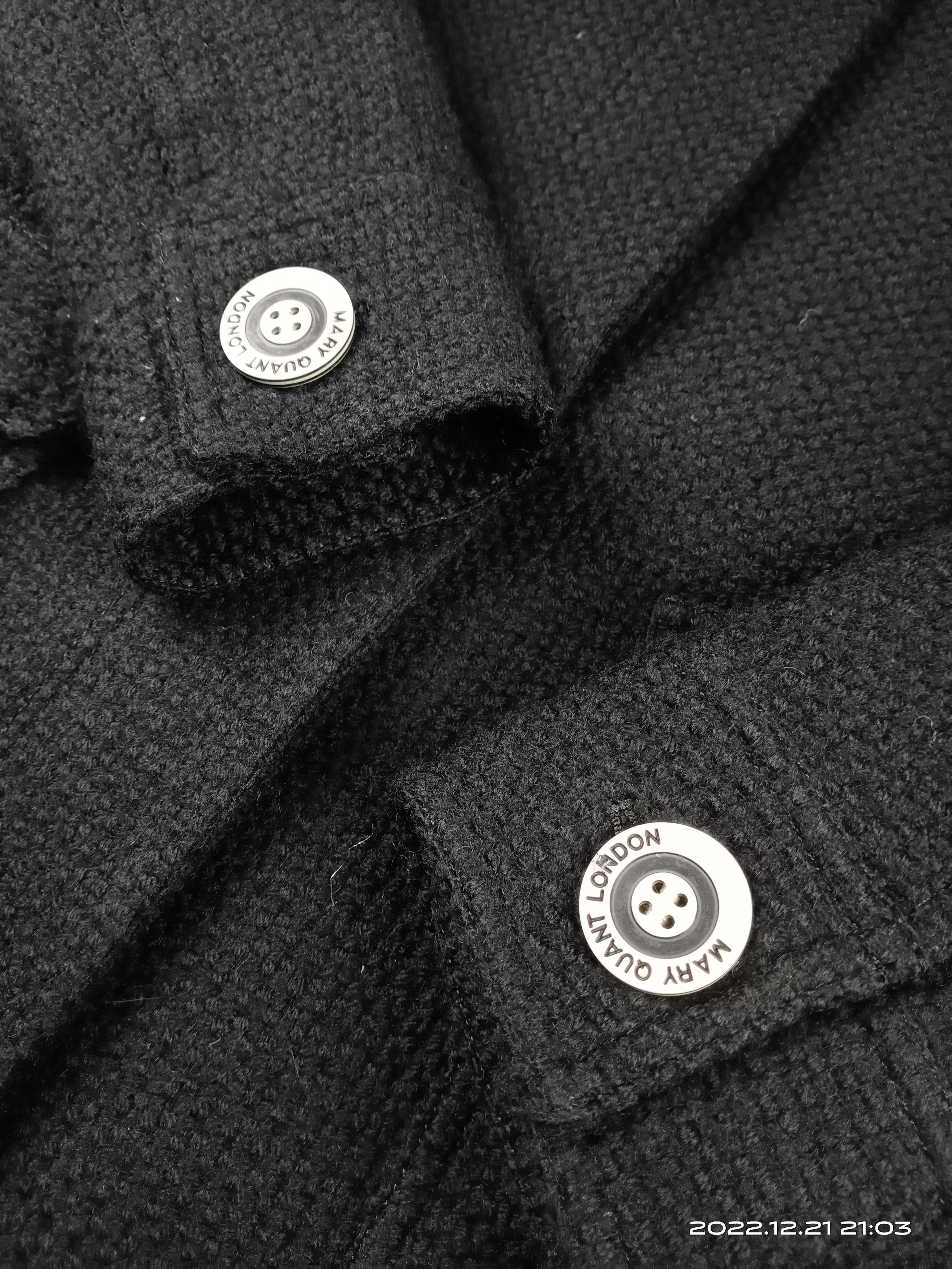 Japanese Brand 💥RARE💥Mary Quant London Wool Long Coat Jacket Size M / US 6-8 / IT 42-44 - 6 Thumbnail