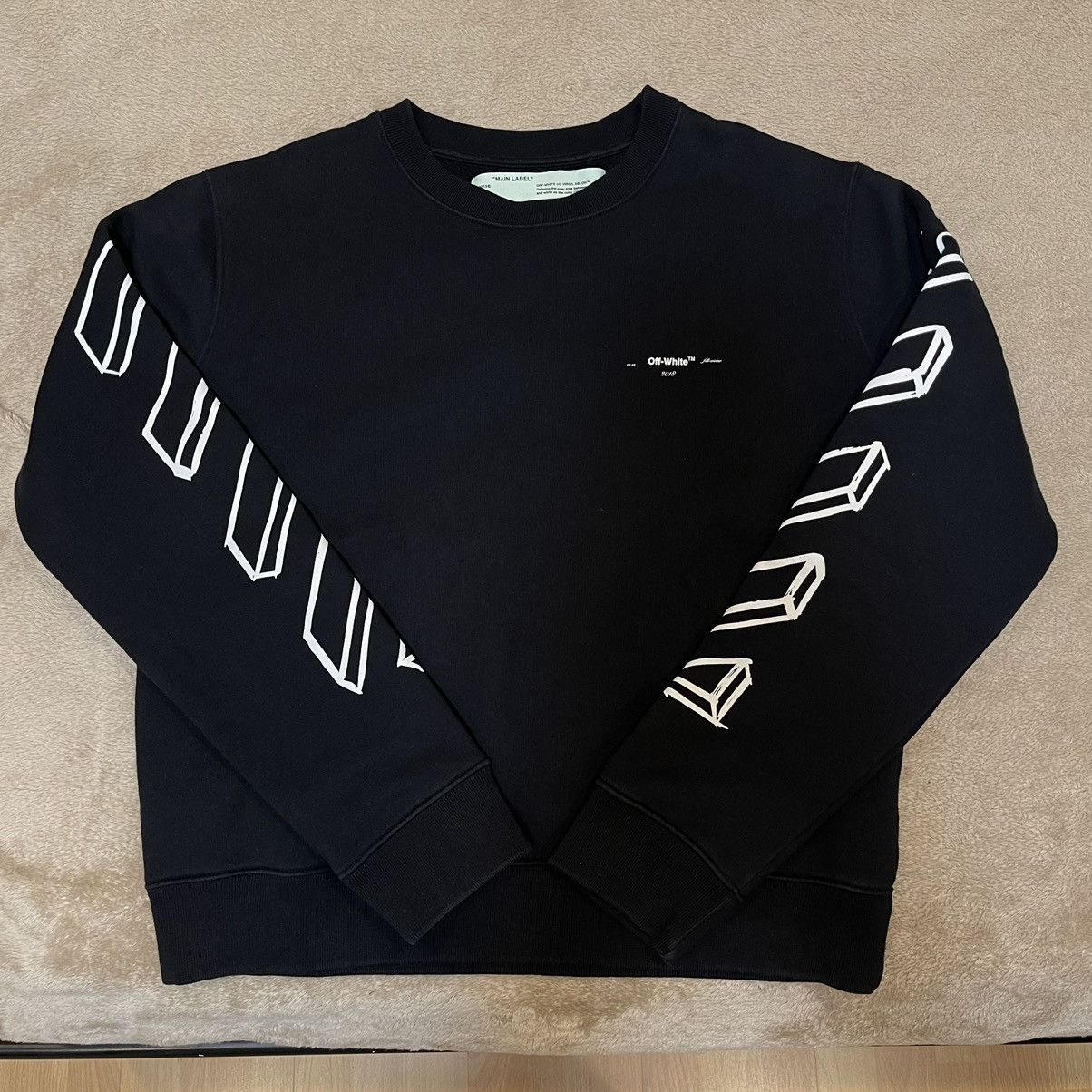 Off-White Off-White Sweatshirt 3D Diagonal Marker Arrows Size US S / EU 44-46 / 1 - 2 Thumbnail