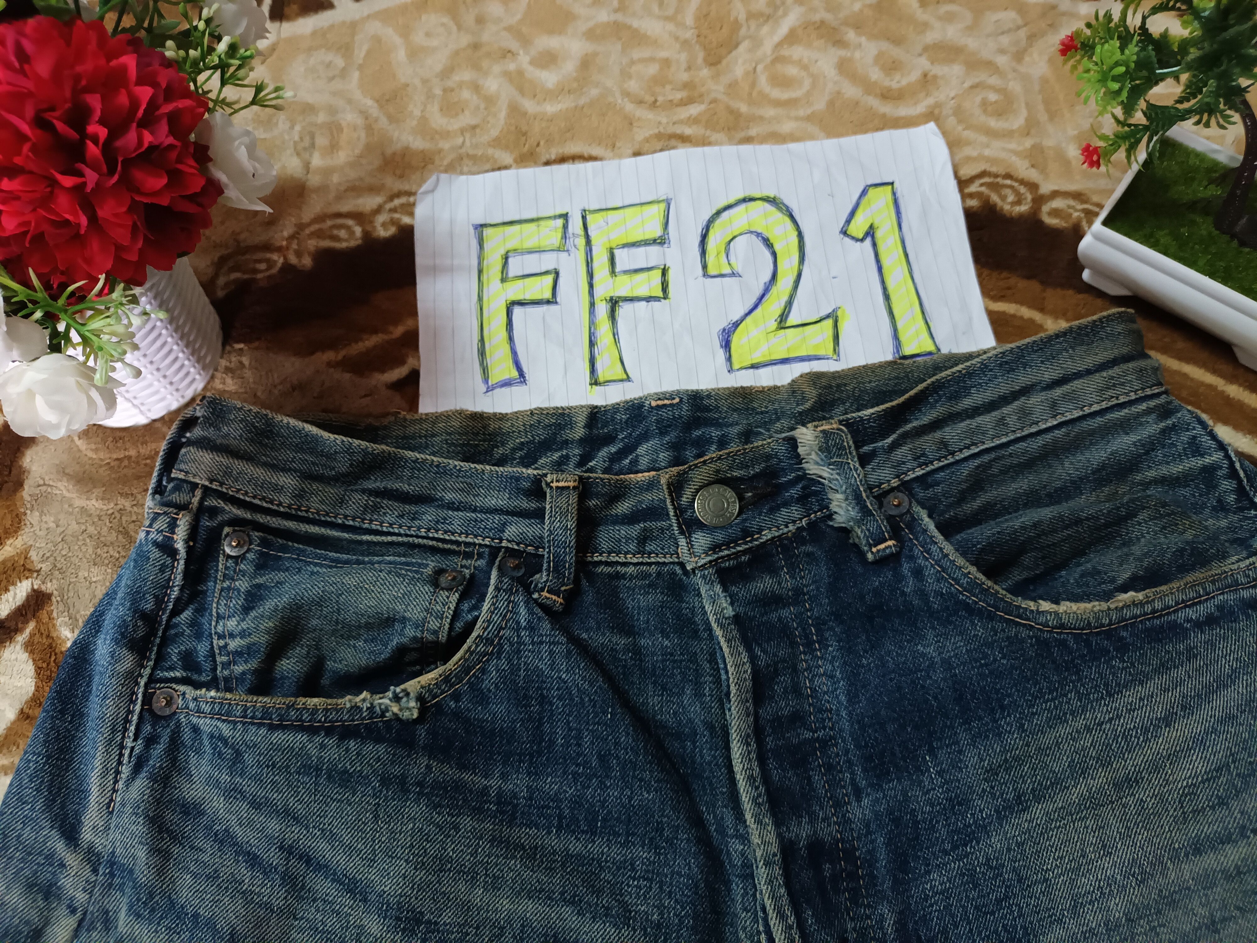 Levi's 🔥 LEVIS BIG E DISTRESSED DENIM MADE IN JAPAN Size US 32 / EU 48 - 6 Thumbnail