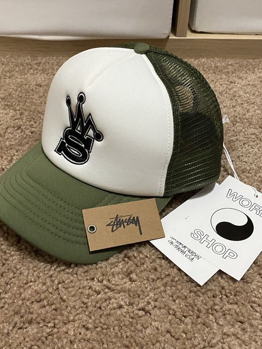Our Legacy Stussy Our Legacy Work Shop Trucker Hat Olive 2023