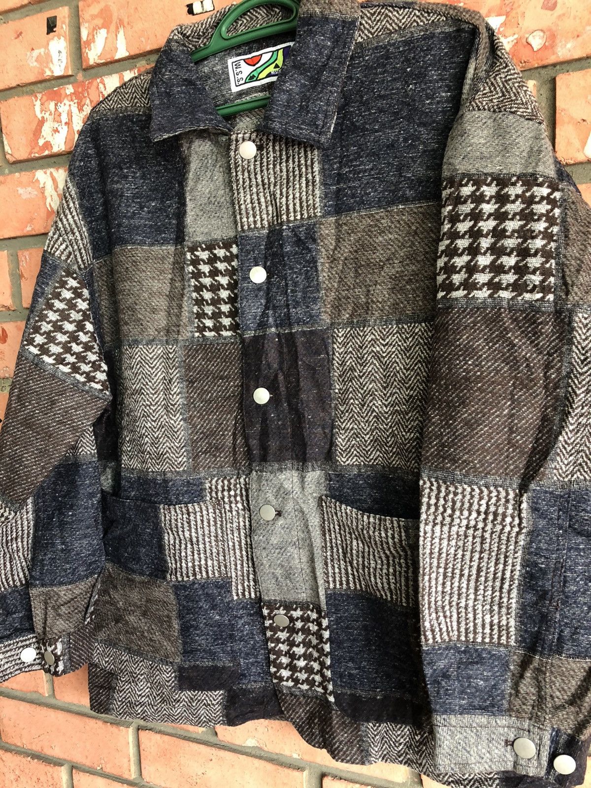 Japanese Brand × Vintage patchwork stitching style cardigan west side story Size US M / EU 48-50 / 2 - 2 Thumbnail
