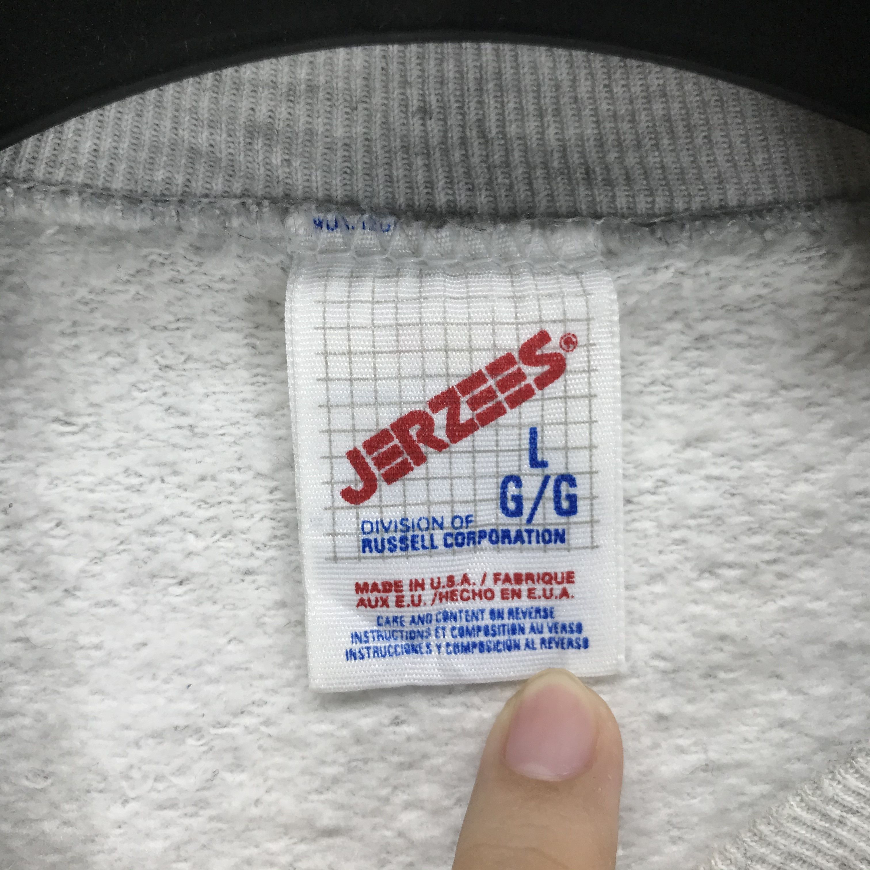 Jerzees Vintage 96 Yokota Striders Running Club Sweatshirts #2169-84 Size US L / EU 52-54 / 3 - 9 Thumbnail