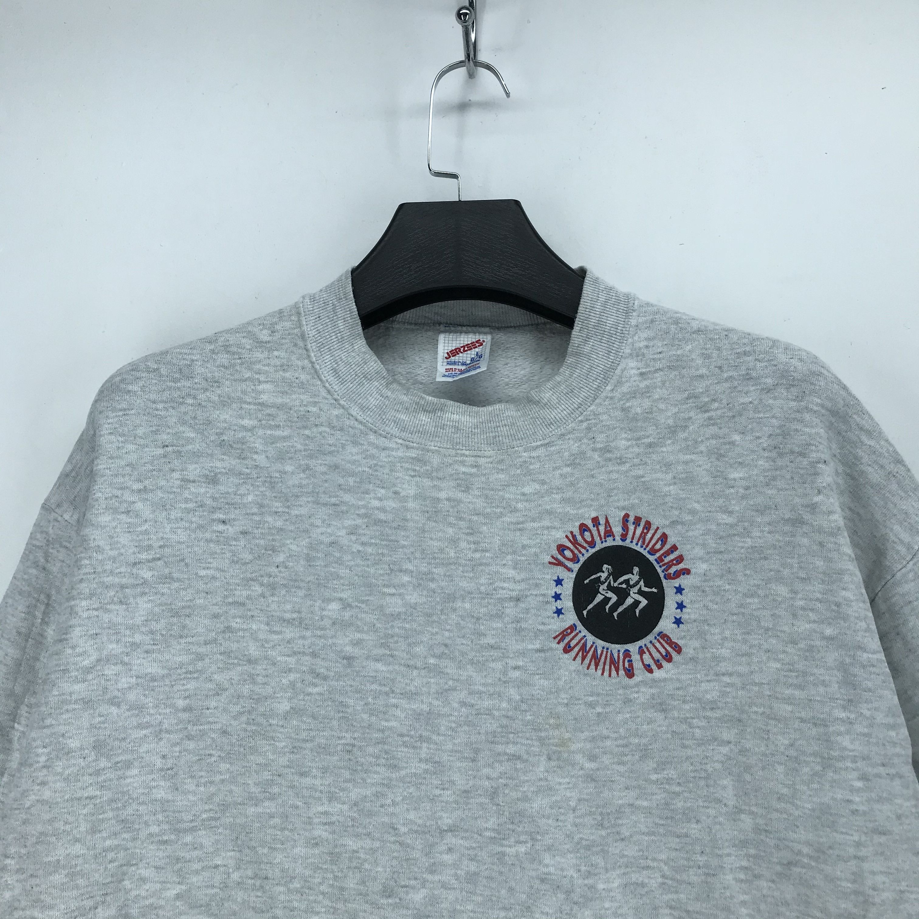 Jerzees Vintage 96 Yokota Striders Running Club Sweatshirts #2169-84 Size US L / EU 52-54 / 3 - 4 Thumbnail