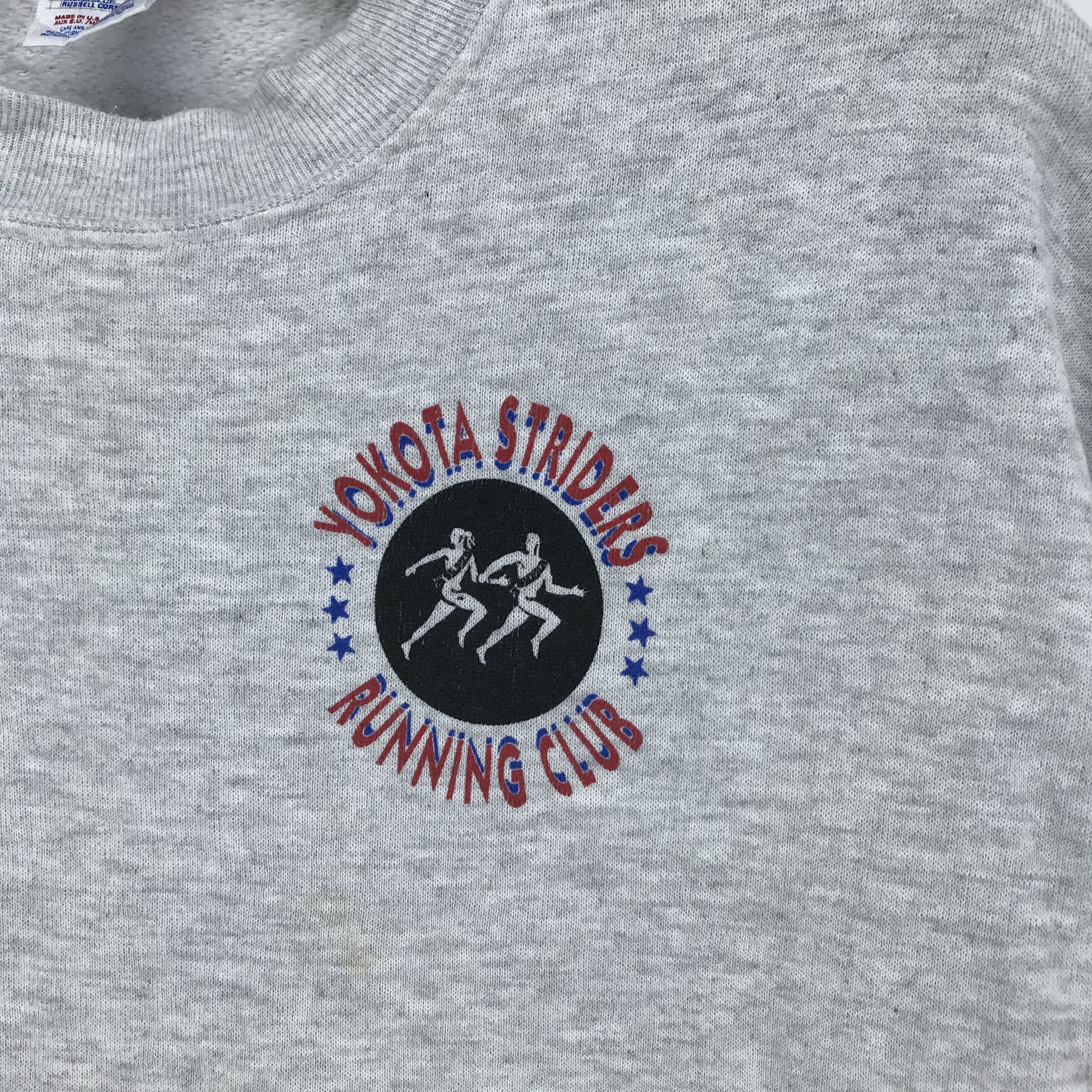 Jerzees Vintage 96 Yokota Striders Running Club Sweatshirts #2169-84 Size US L / EU 52-54 / 3 - 5 Thumbnail