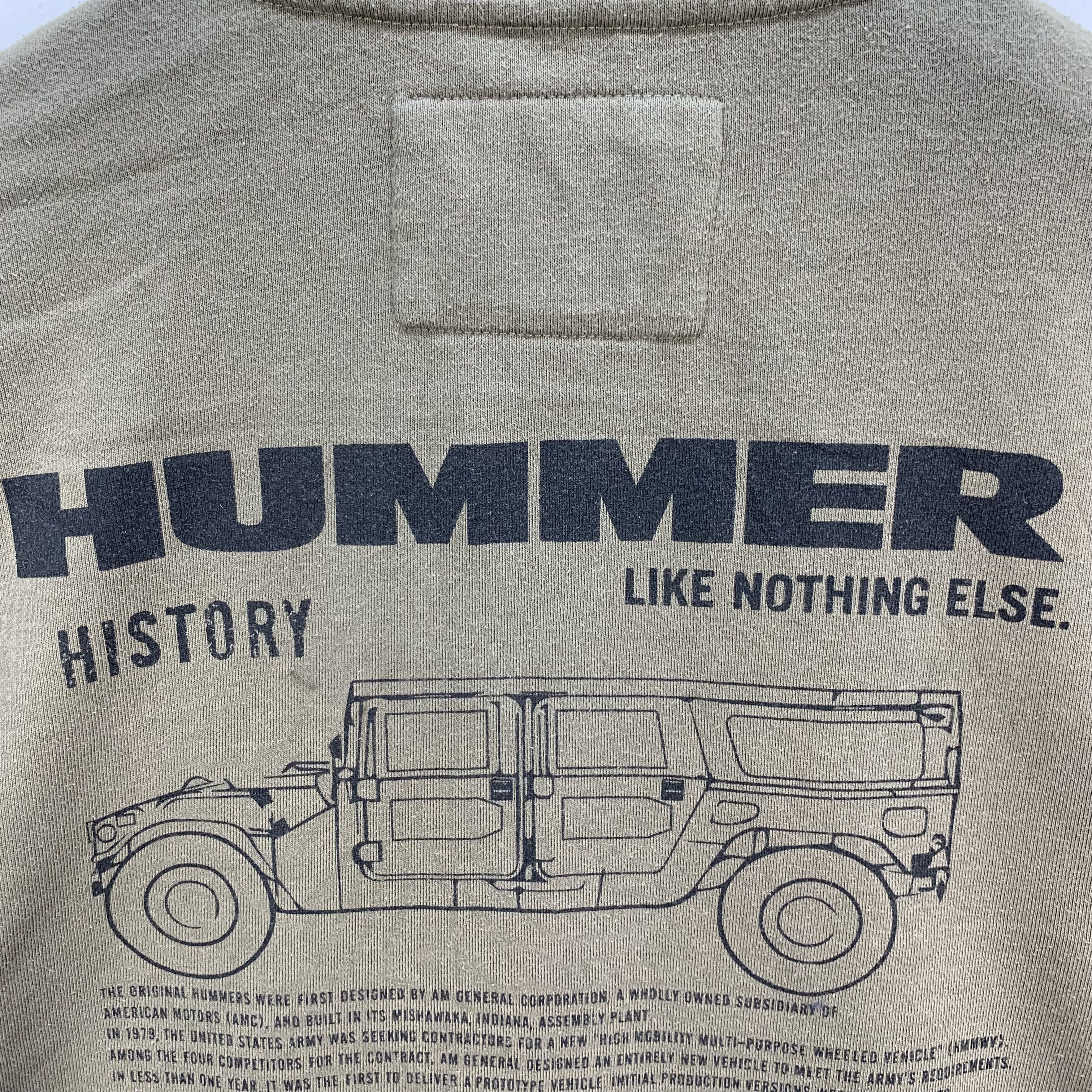 Japanese Brand HUMMER Like Nothing Else. History on Back Hoodies #3866-134 Size US XXL / EU 58 / 5 - 14 Thumbnail