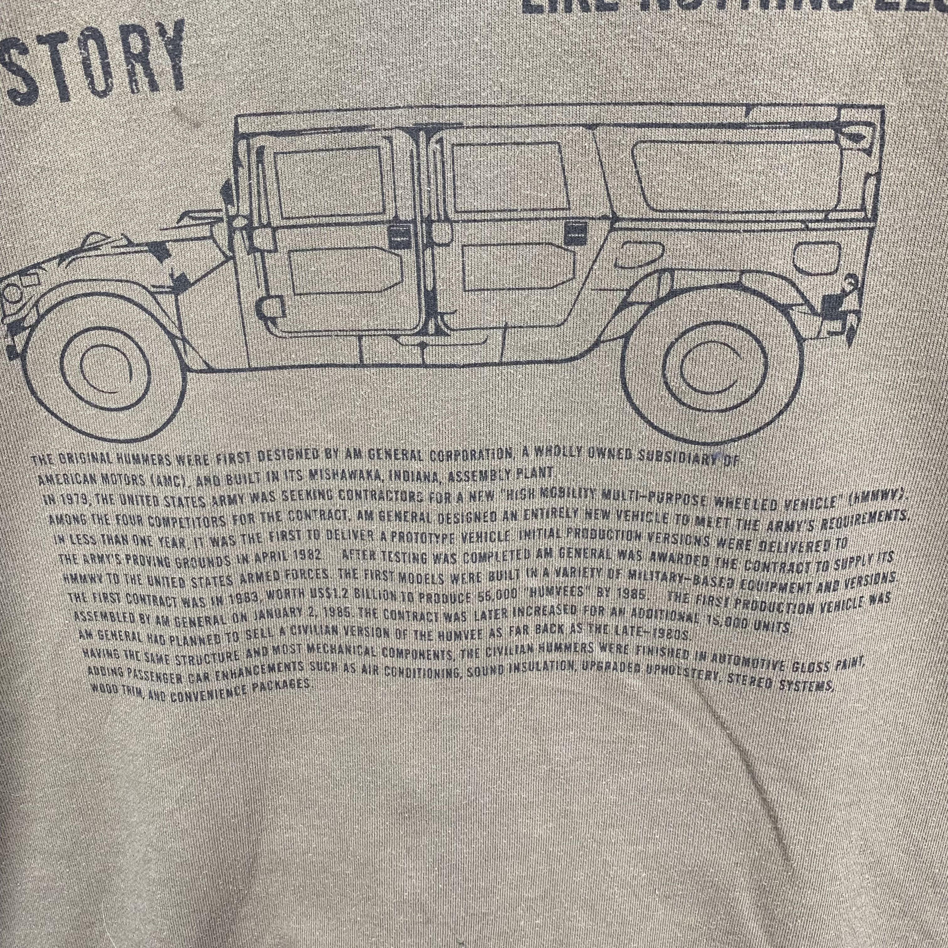 Japanese Brand HUMMER Like Nothing Else. History on Back Hoodies #3866-134 Size US XXL / EU 58 / 5 - 15 Thumbnail