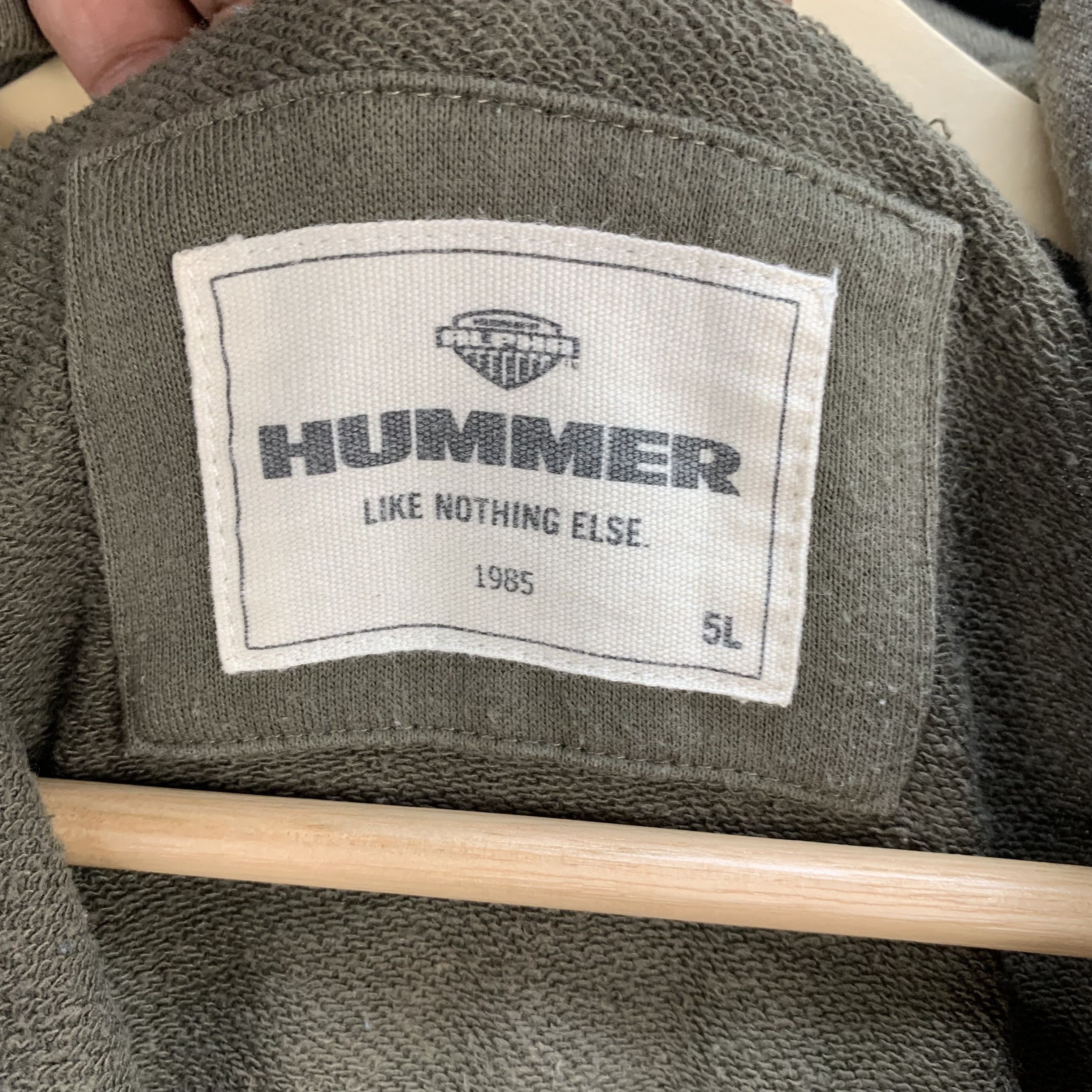 Japanese Brand HUMMER Like Nothing Else. History on Back Hoodies #3866-134 Size US XXL / EU 58 / 5 - 9 Thumbnail
