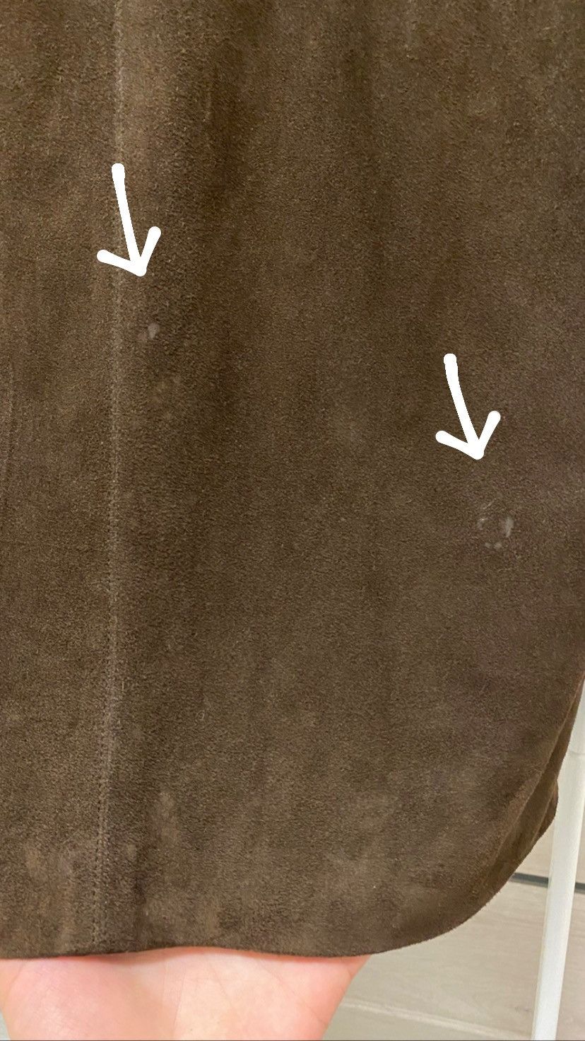 Leather × Salvatore Ferragamo × Vintage Salvatore Ferragamo Vintage Made in Italy Leather Skirt Size 42" / US 20 - 13 Thumbnail