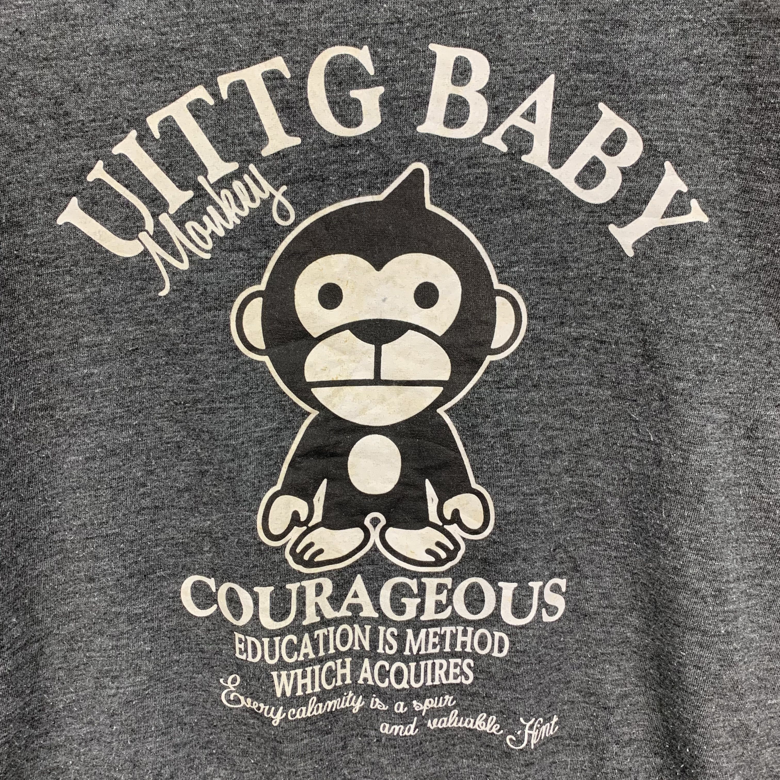 Japanese Brand UITTG Baby Big Logo Sweatshirts #3775-132 Size US XL / EU 56 / 4 - 3 Thumbnail