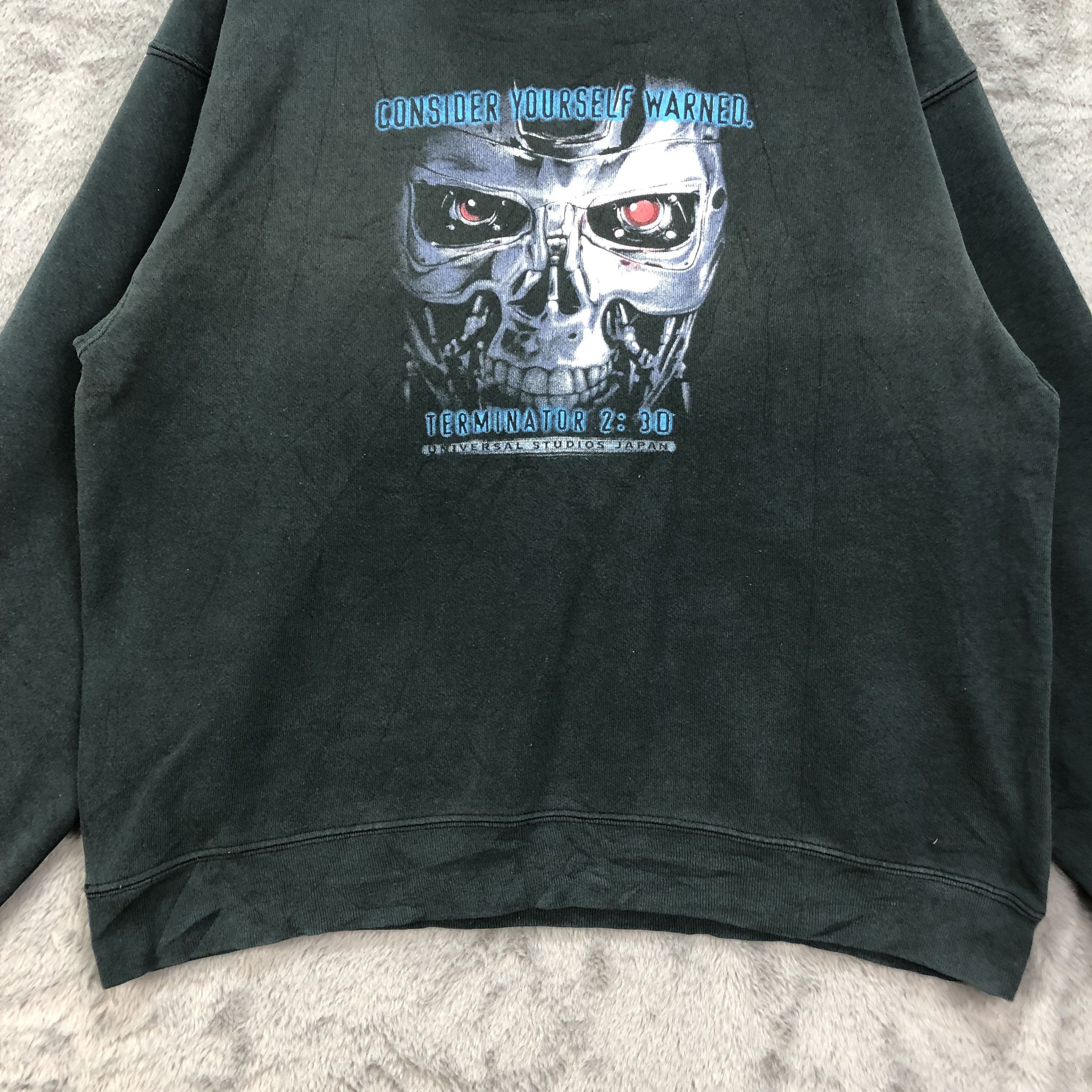 Universal Studios Y2K TERMINATOR 2 Universal Studios Japan Sweatshirt #4815-20 Size US L / EU 52-54 / 3 - 5 Thumbnail