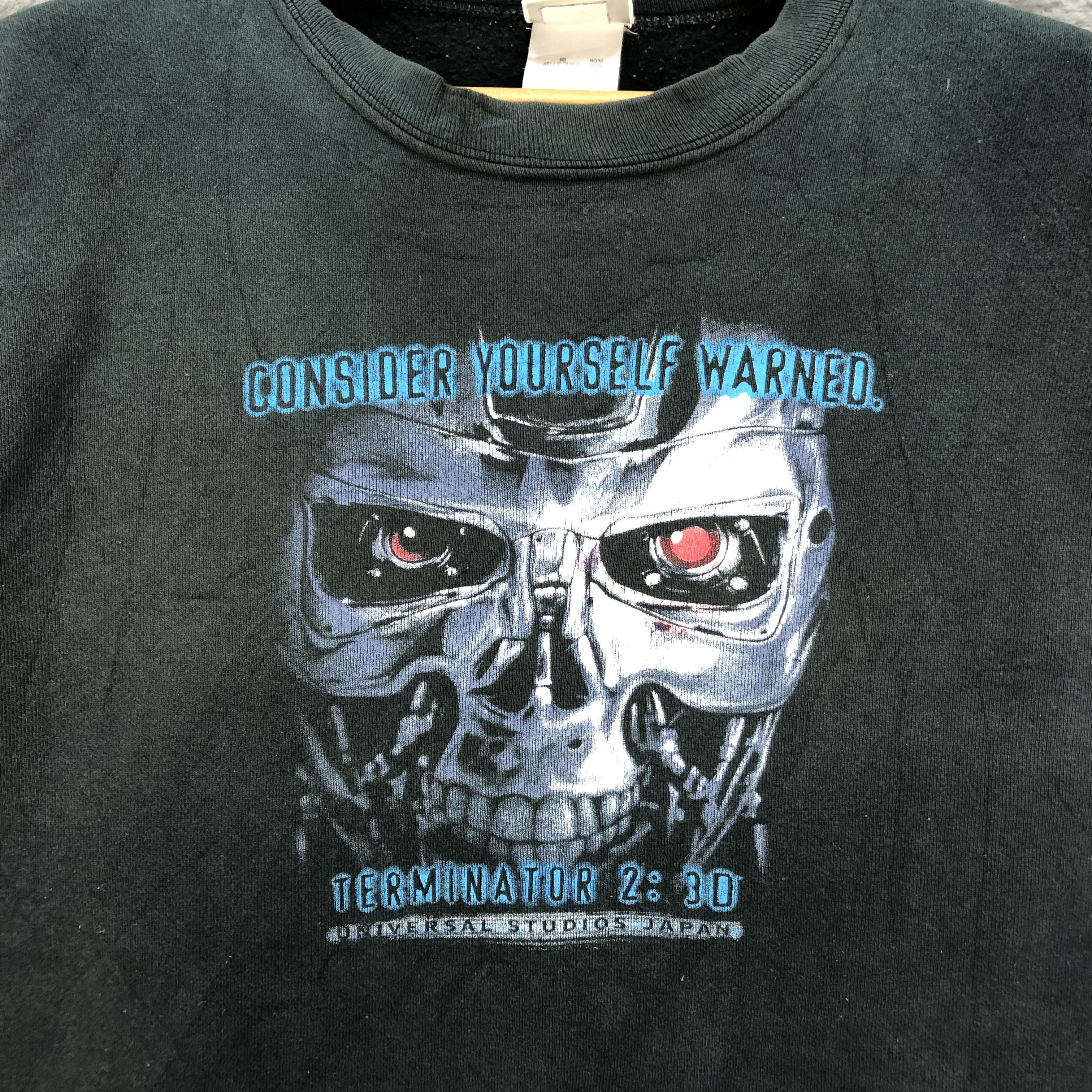 Universal Studios Y2K TERMINATOR 2 Universal Studios Japan Sweatshirt #4815-20 Size US L / EU 52-54 / 3 - 3 Thumbnail