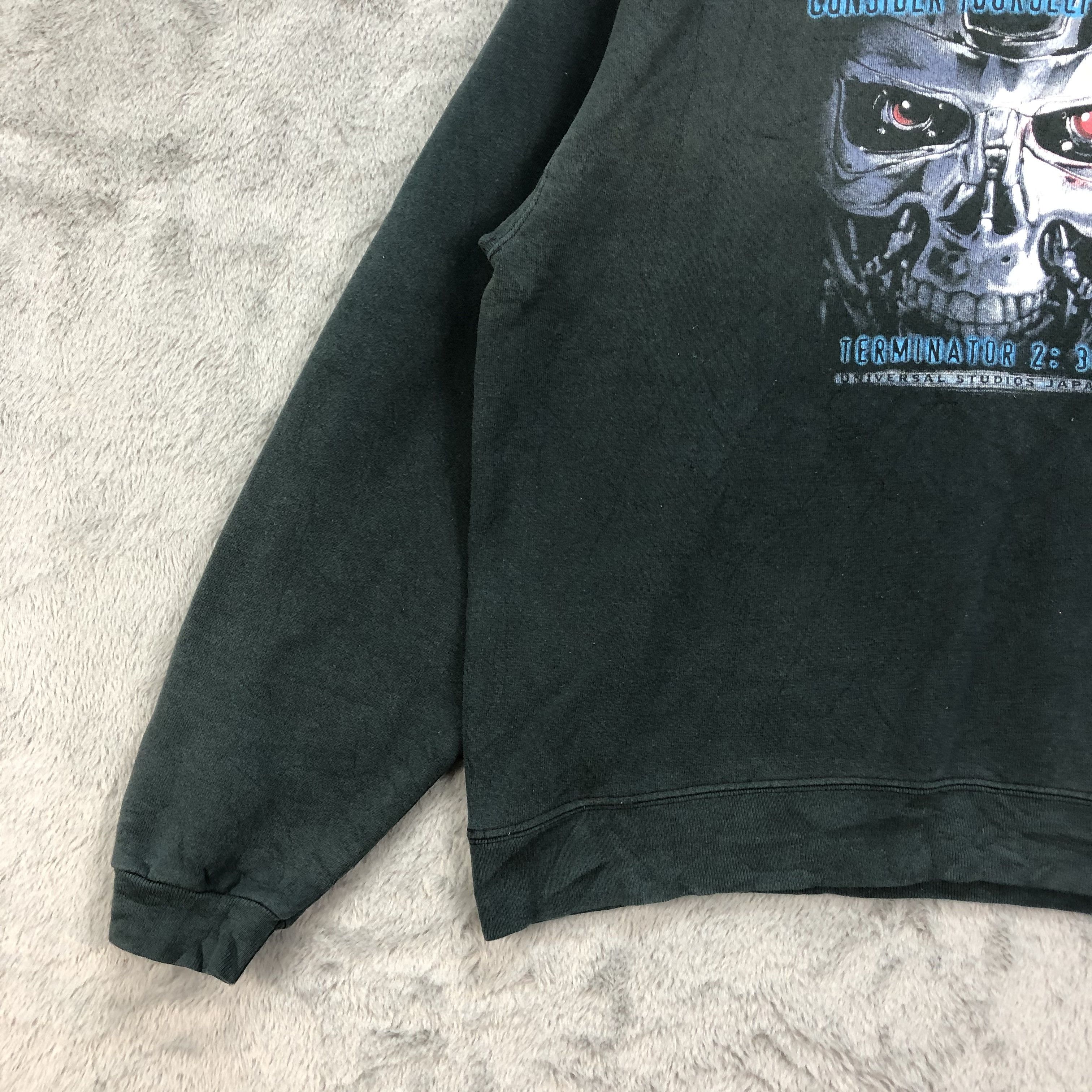 Universal Studios Y2K TERMINATOR 2 Universal Studios Japan Sweatshirt #4815-20 Size US L / EU 52-54 / 3 - 6 Thumbnail