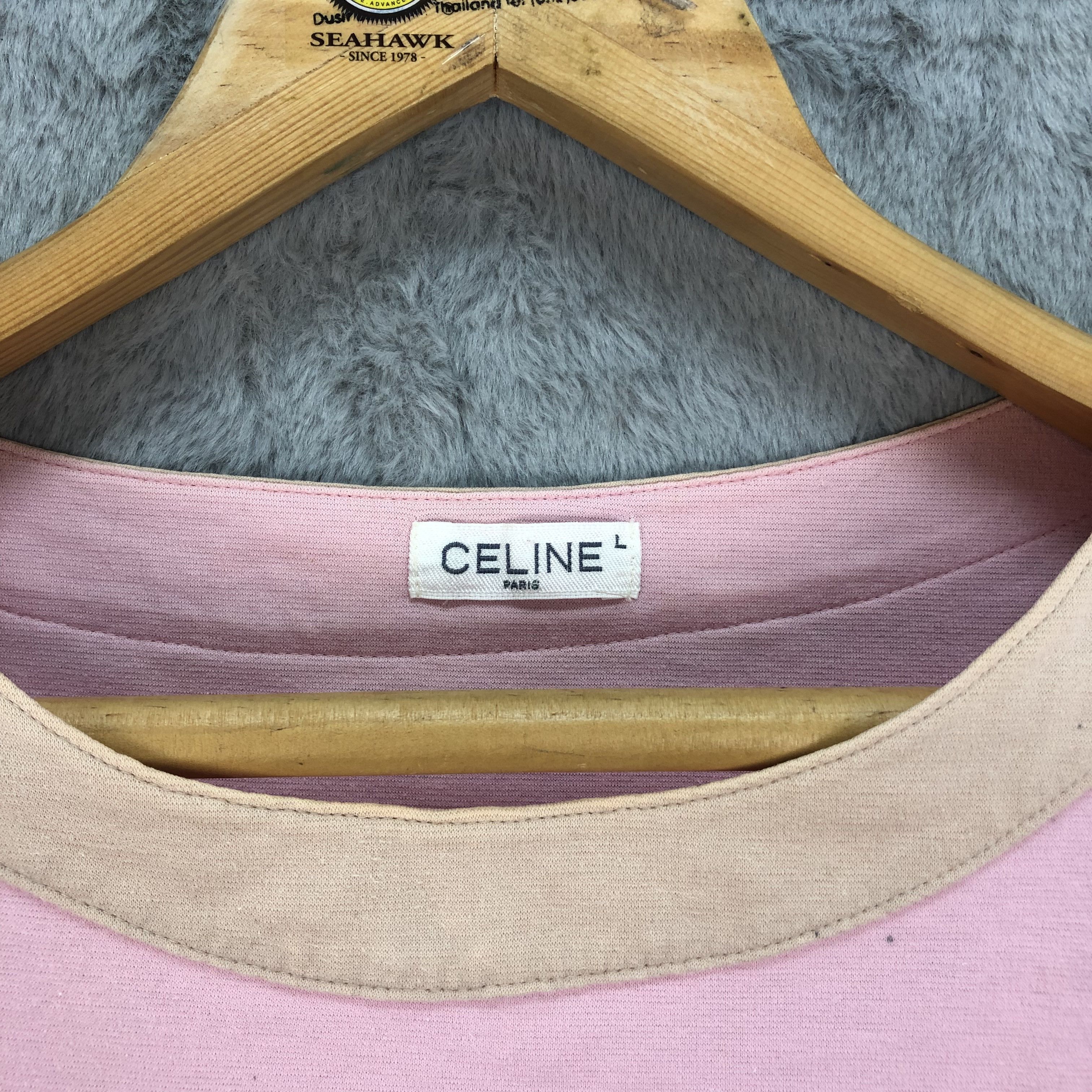 Celine Celine Paris Colorblock Long Sleeve T Shirts #4534-158 Size L / US 10 / IT 46 - 10 Thumbnail