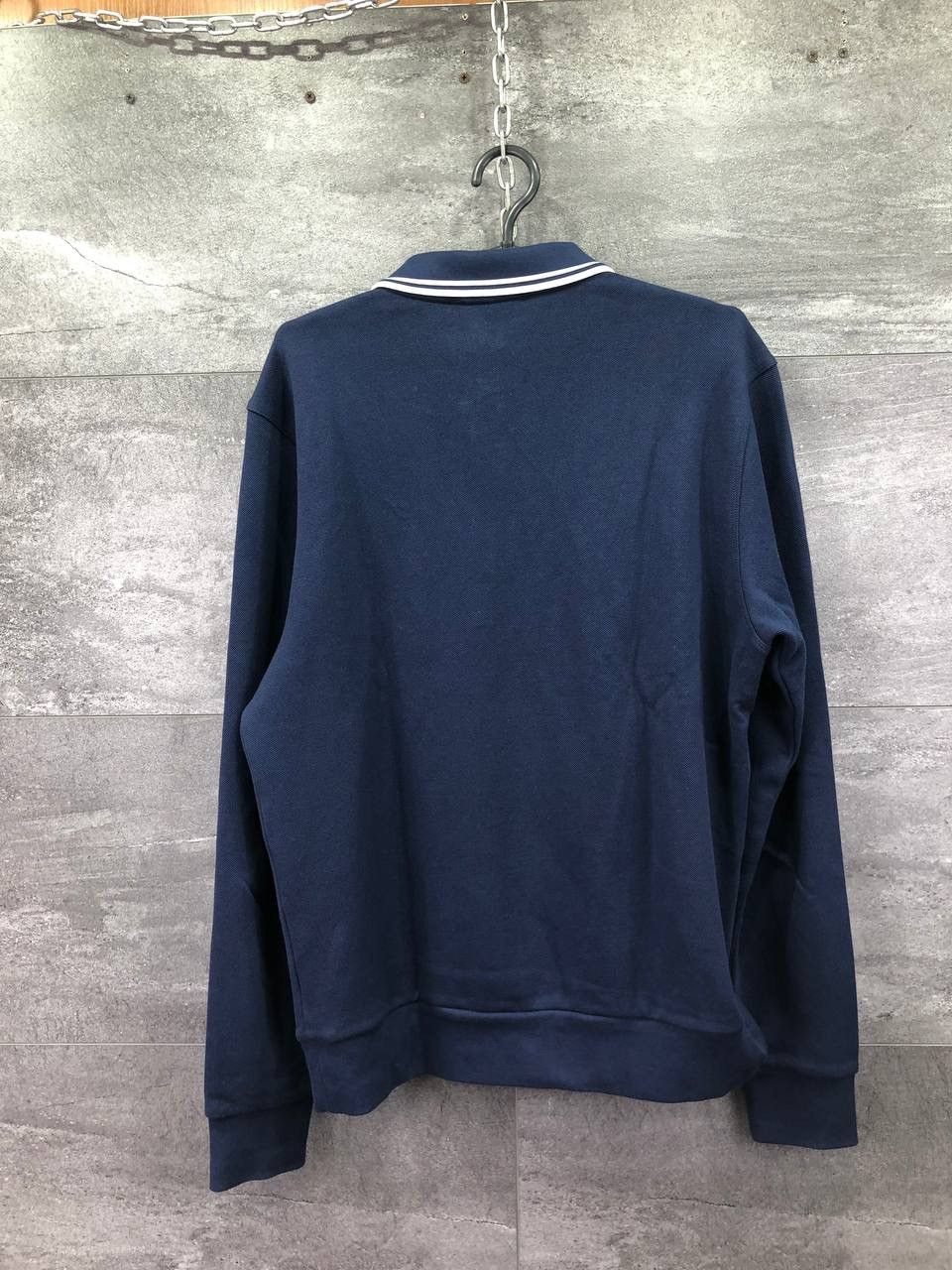 Fred Perry × Vintage Mens Fred Perry Fleece Long Sleeve Polo shirt sweatshirt Size US M / EU 48-50 / 2 - 8 Thumbnail