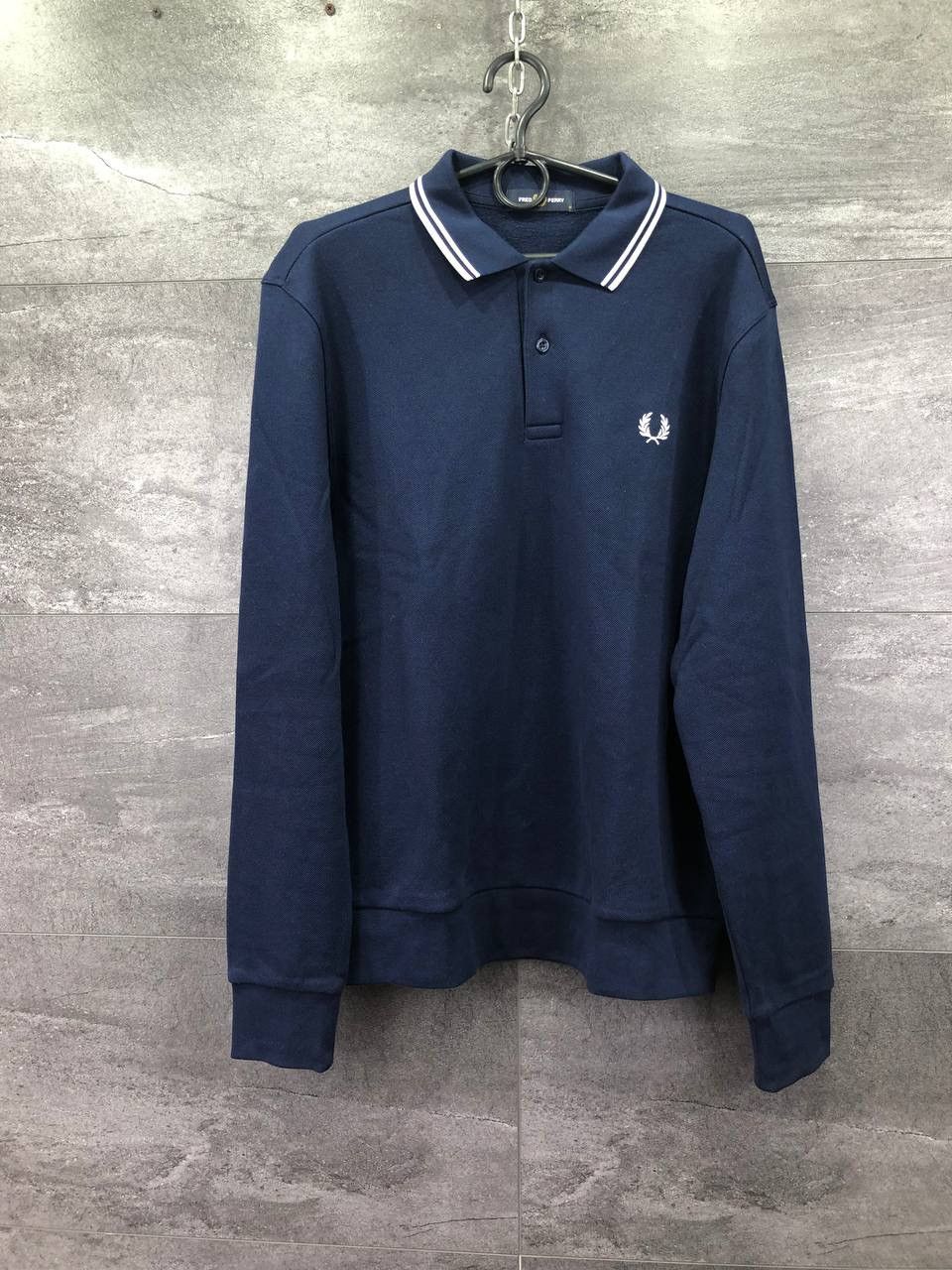 Fred Perry × Vintage Mens Fred Perry Fleece Long Sleeve Polo shirt sweatshirt Size US M / EU 48-50 / 2 - 1 Thumbnail