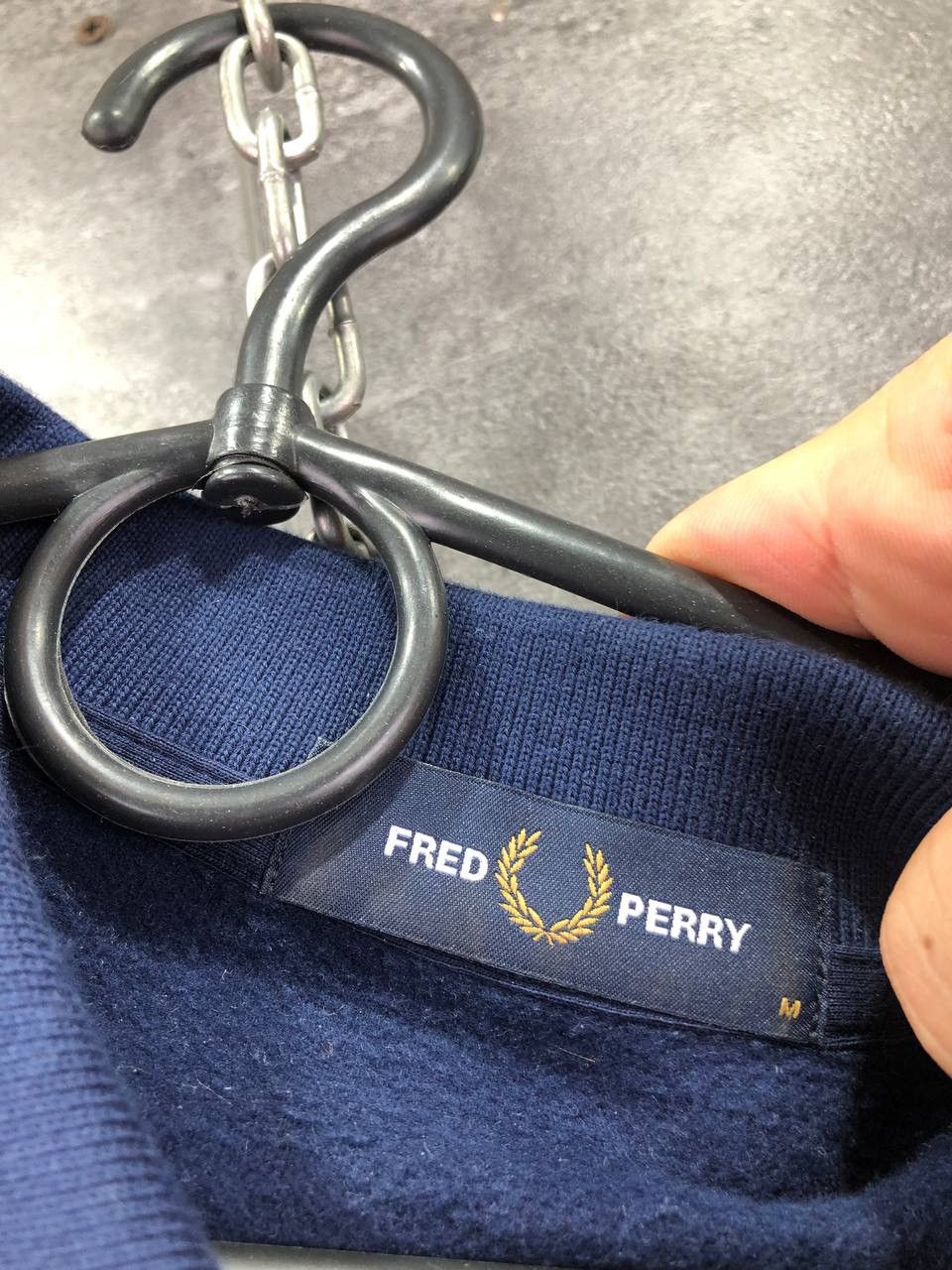 Fred Perry × Vintage Mens Fred Perry Fleece Long Sleeve Polo shirt sweatshirt Size US M / EU 48-50 / 2 - 3 Thumbnail